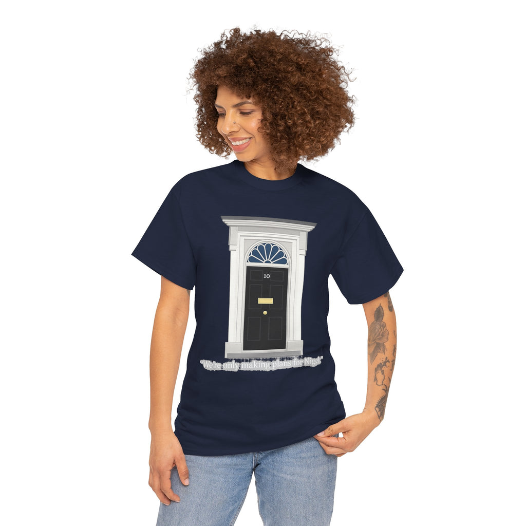 Doorway Graphic Tee — 'With Only a Knocking, who will be Might?' Black T‑Shirt