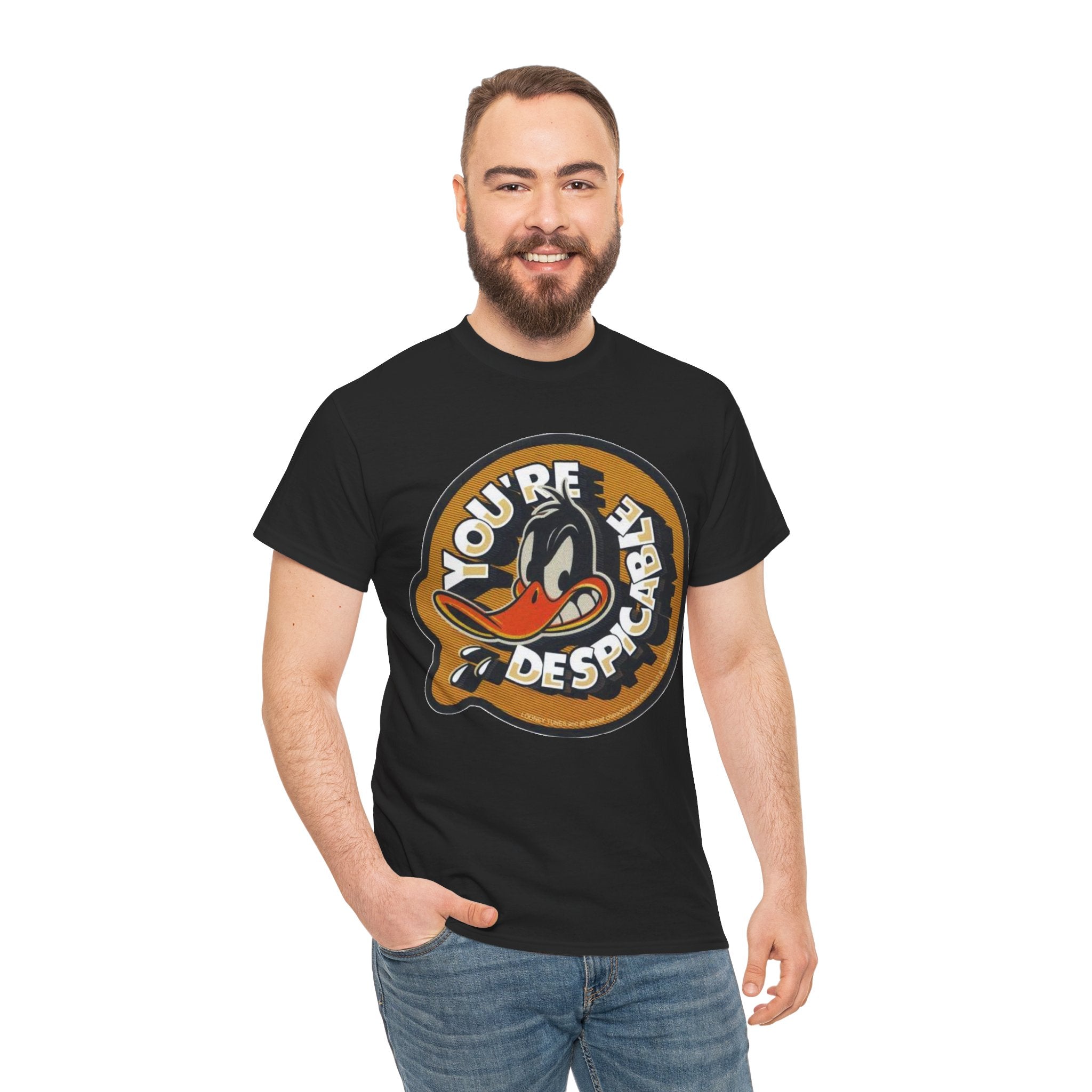 Vintage Daffy Duck Graphic Tee — “You're Despicable” Retro Cartoon Shirt
