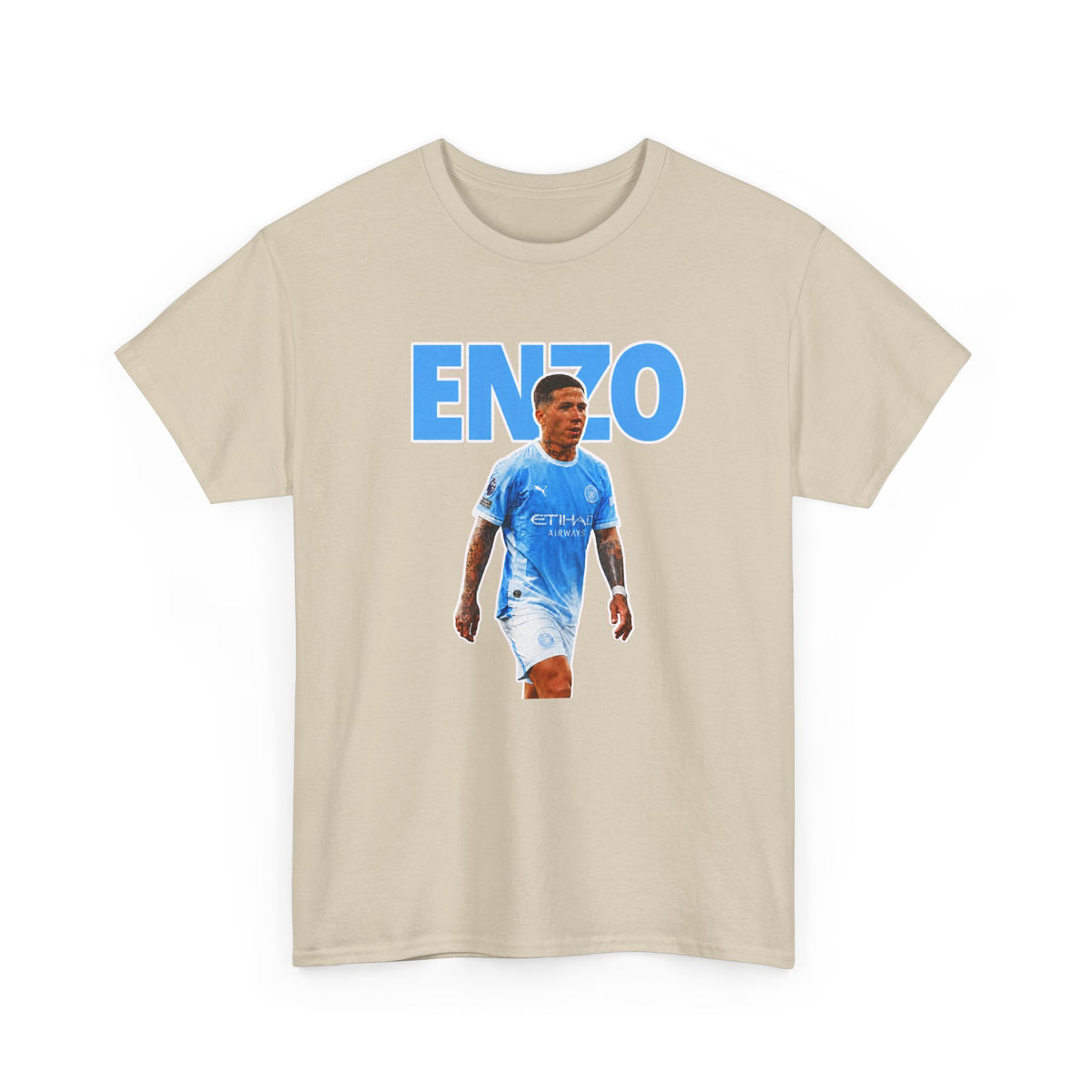 Enzo Fernandez Manchester City Inspired Cotton T-Shirt