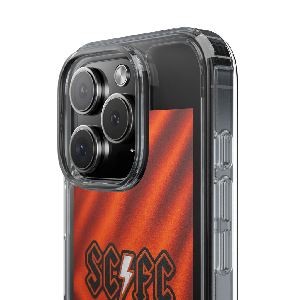 Salford CIty Inspired Phone Case — 'SCFC Back in Orange' Clear Protective Cover