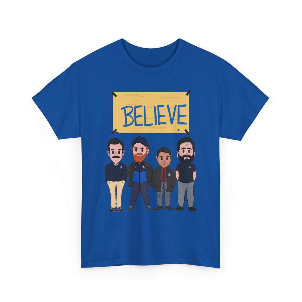 Ted Lasso Inspired Believe Cartoon Band Cotton T-Shirt