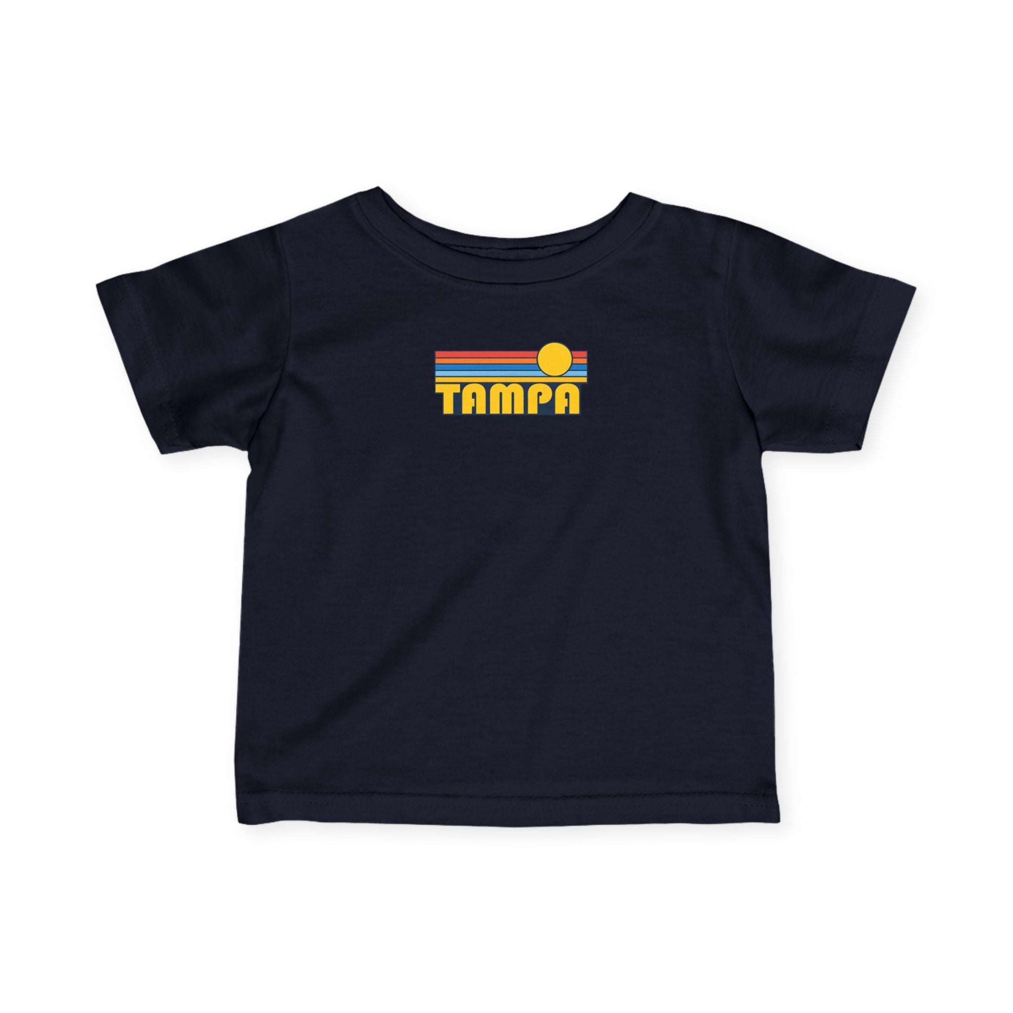 Tampa Infant Tee — Retro Sunset Logo Baby Shirt