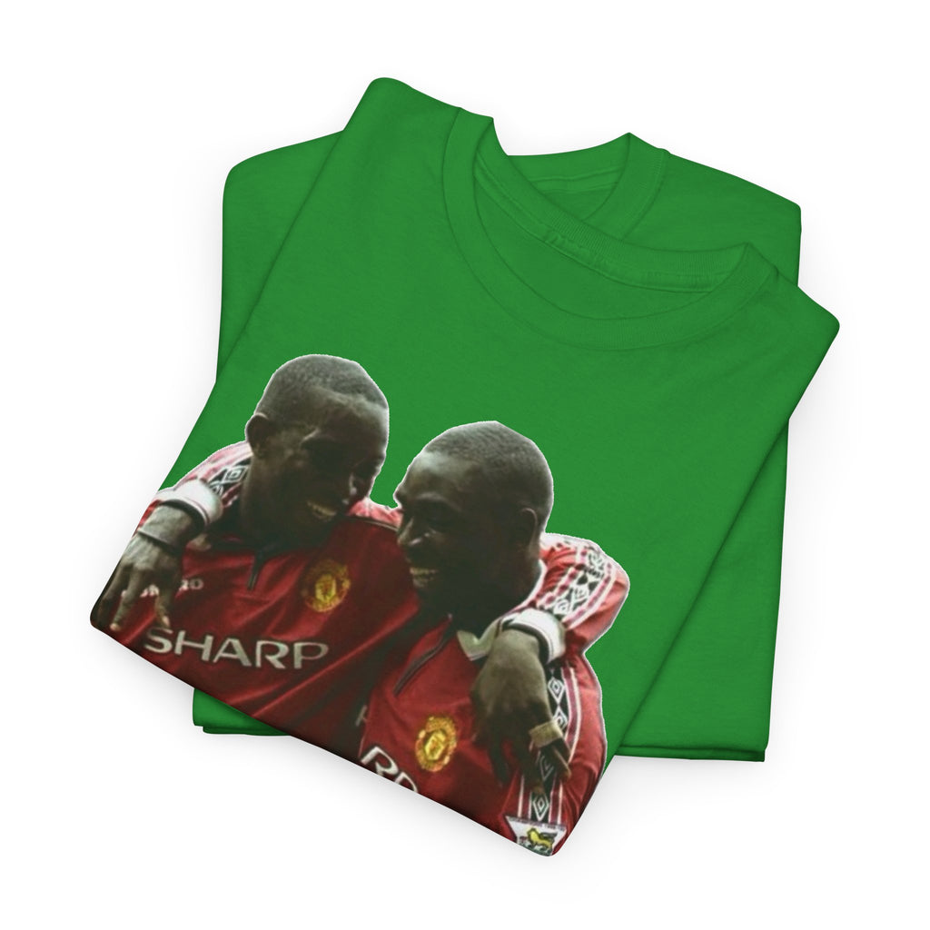 Yorke & Cole Manchester United Soccer Legends Graphic Tee — 'Yorke Cole' Retro Football Shirt