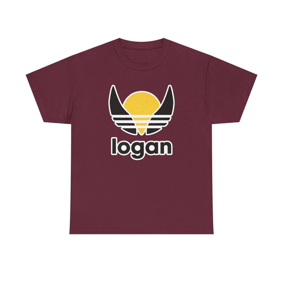 T‑Shirt — 'logan' Retro Sunrise Logo Cotton Tee