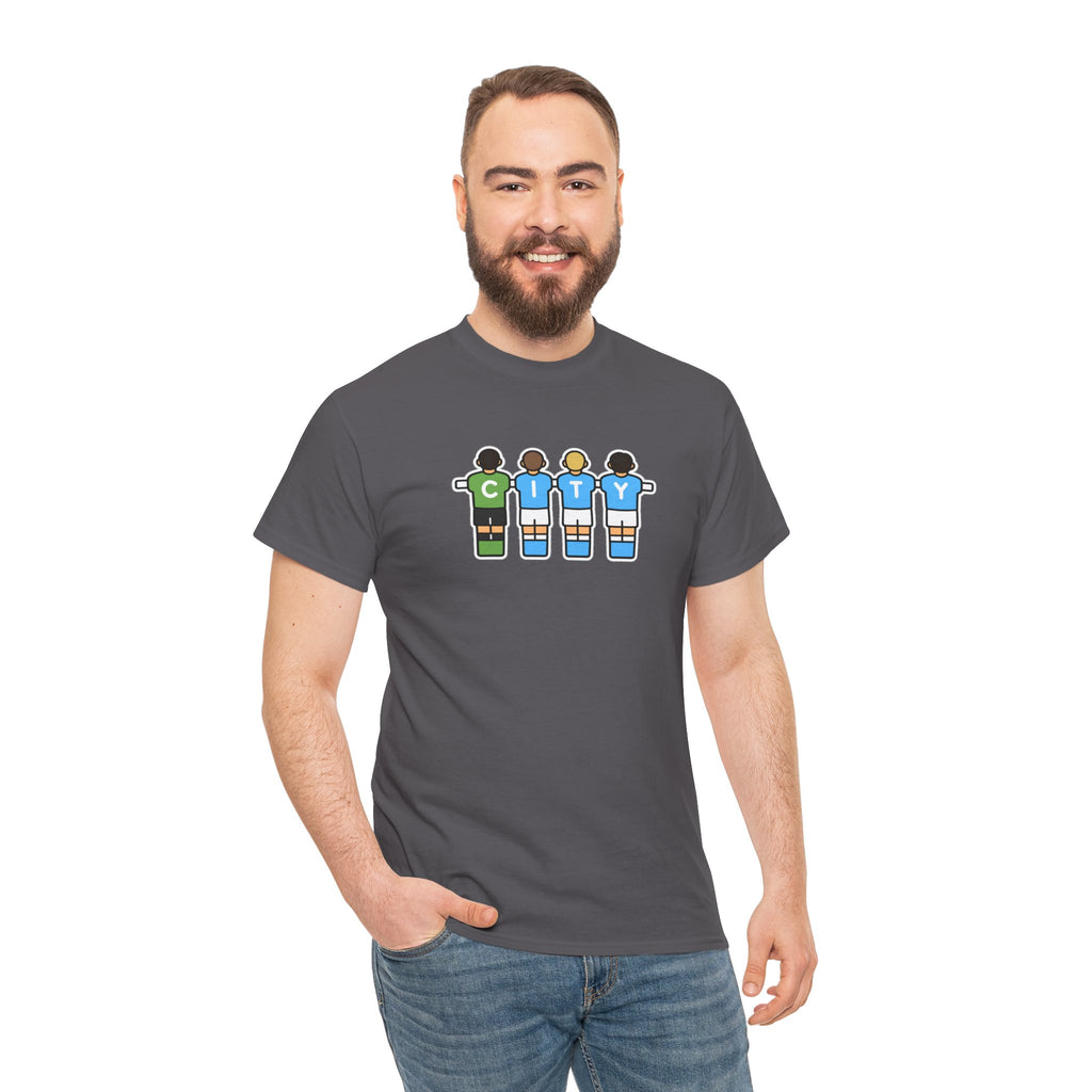 City Soccer Team Tee — Retro Foosball Players Graphic T-Shirt