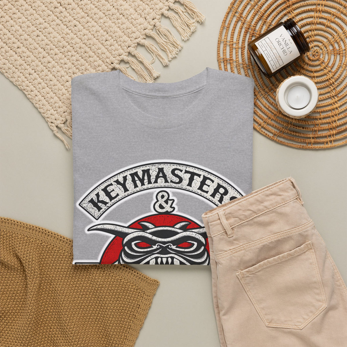 Keymasters & Gatekeepers Tee — Retro Demon Key Emblem Shirt (Since 1984)