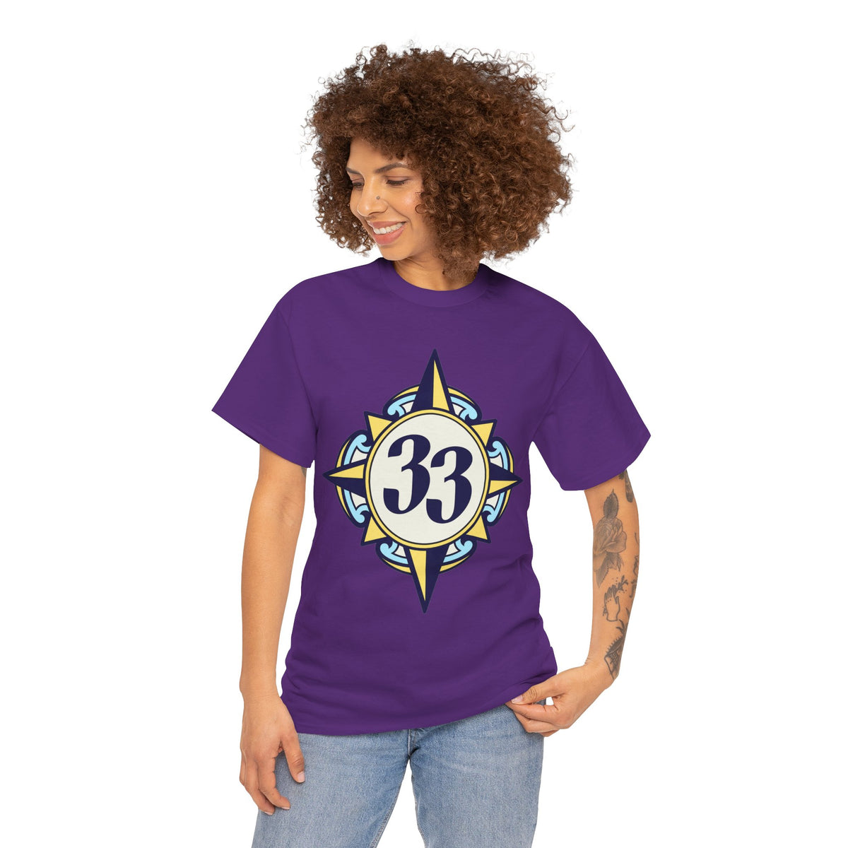 33 Compass Disney Inspired Tee - Nautical Retro Compass Graphic T-Shirt