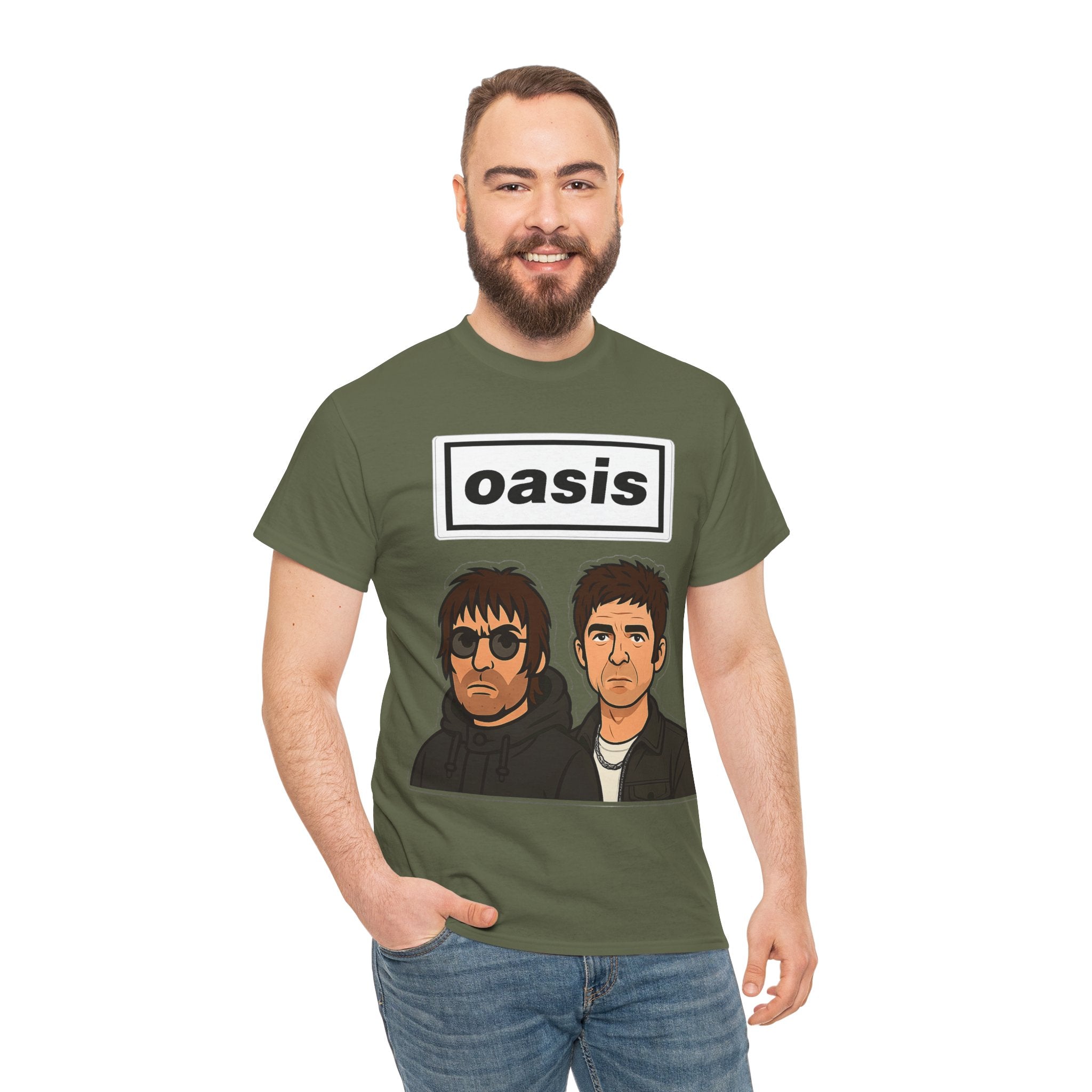 Oasis Inspired Unofficial Band Logo Tee — 'oasis' Graphic T-Shirt