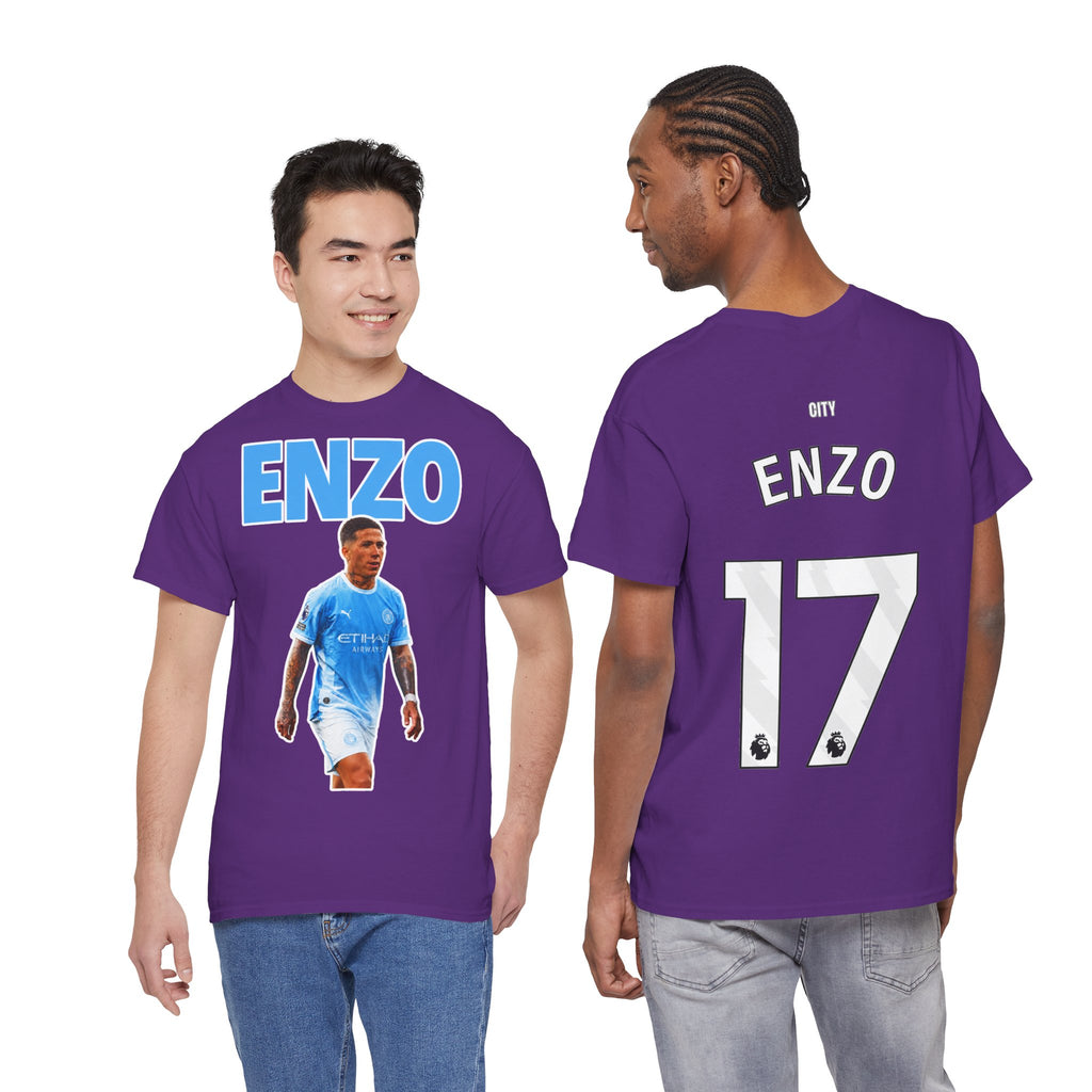 Enzo Fernandez Manchester City Inspired Cotton T-Shirt