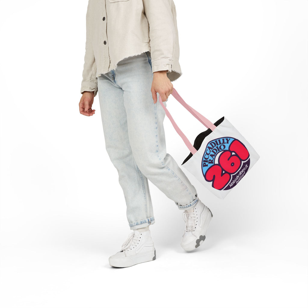 Tote Bag — Retro 'Piccadilly Radio 261' Vintage Logo Canvas Tote