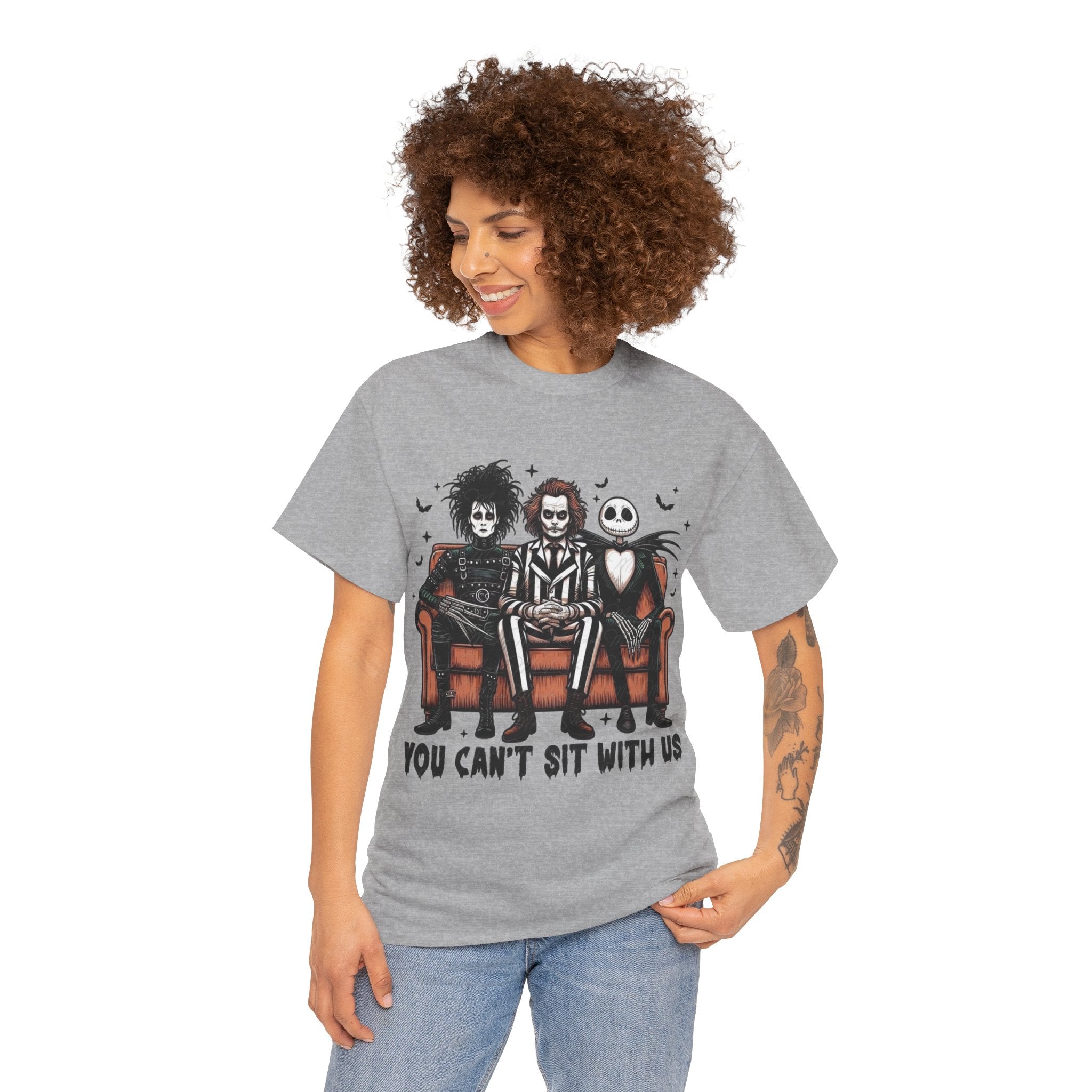 Johnny Depp Graphic Tee — 'You Can't Sit With Us' Halloween Horror Trio T-Shirt