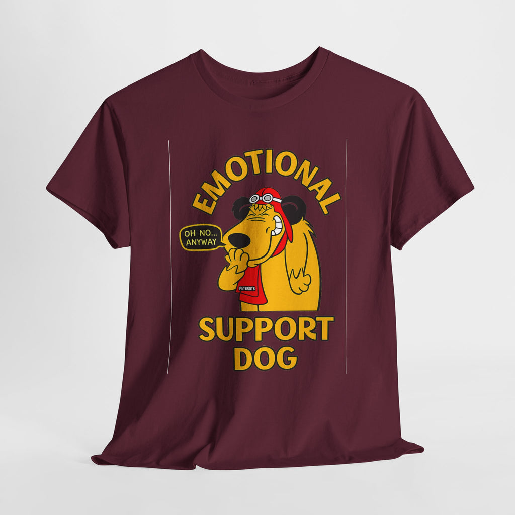 Emotional Support Dog T-Shirt — Cute Cartoon Comfort Pup Tee
