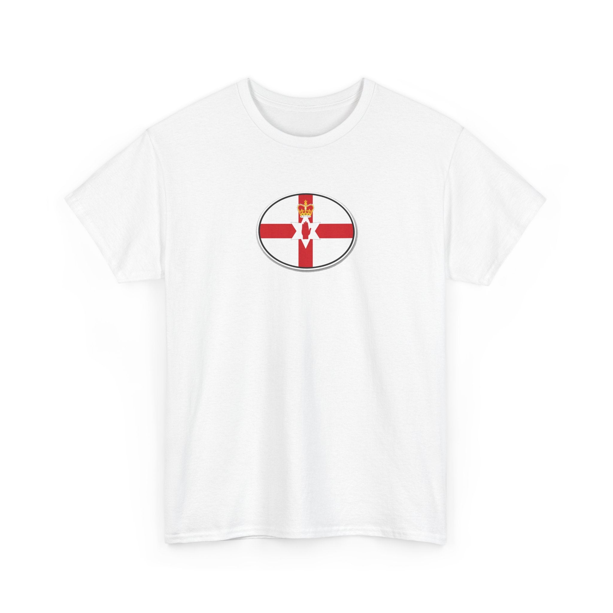 Northern Ireland Flag T‑Shirt — Small Oval Emblem Votton T-Shirt