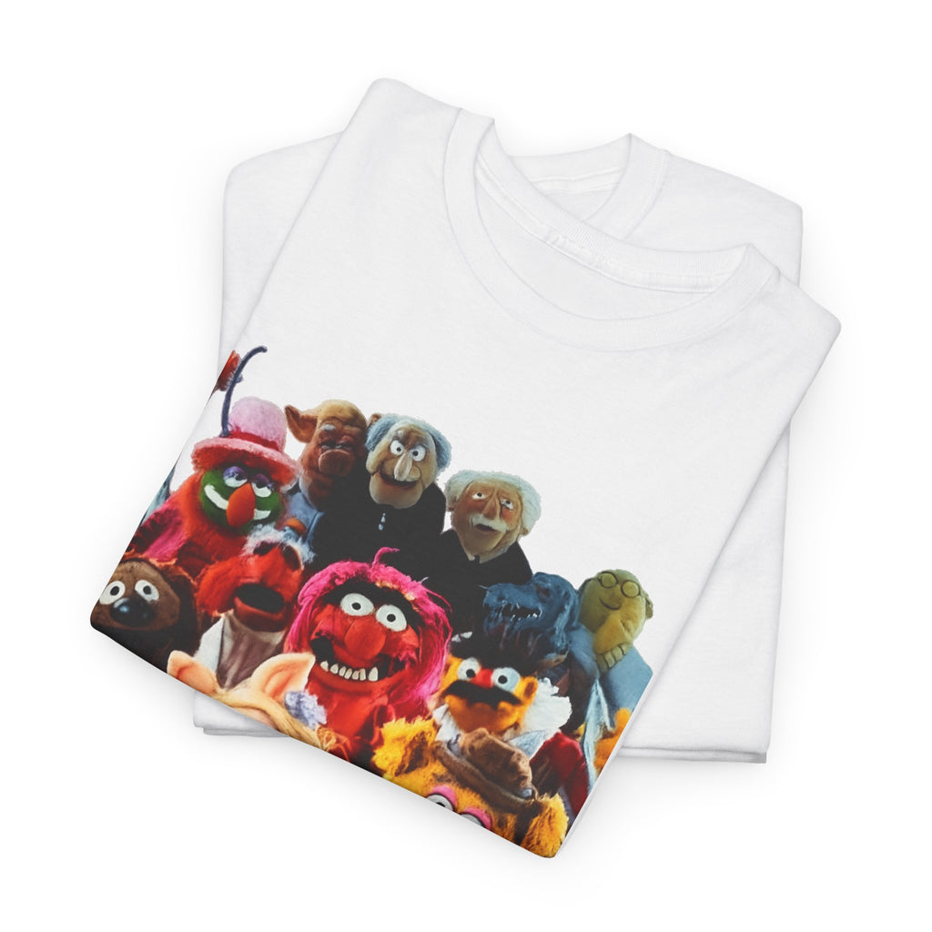 Muppets Puppet Ensemble Graphic Tee — Fun Family Cartoon Shirt