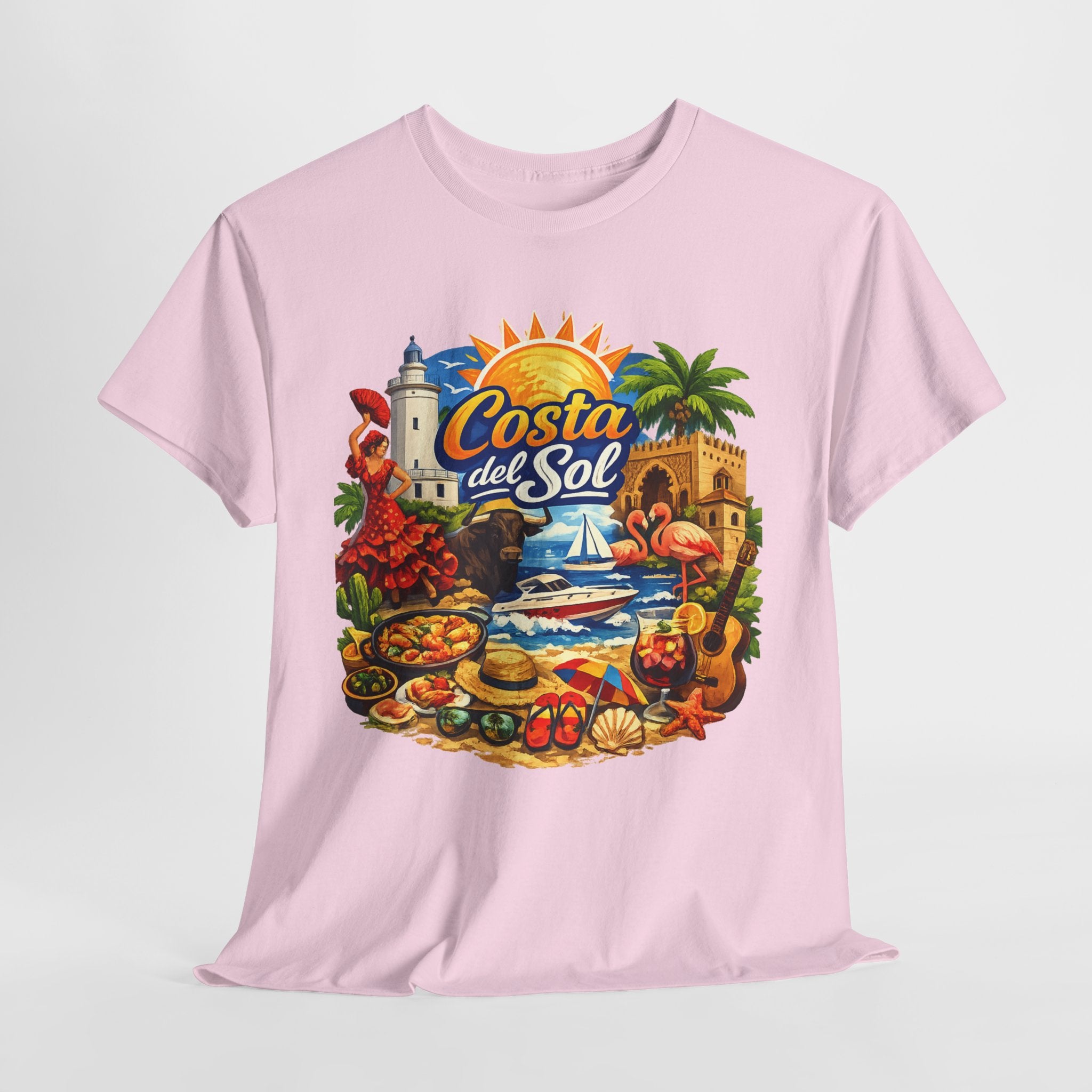 Costa del Sol Beach T-Shirt — Vintage Tropical Vacation Tee