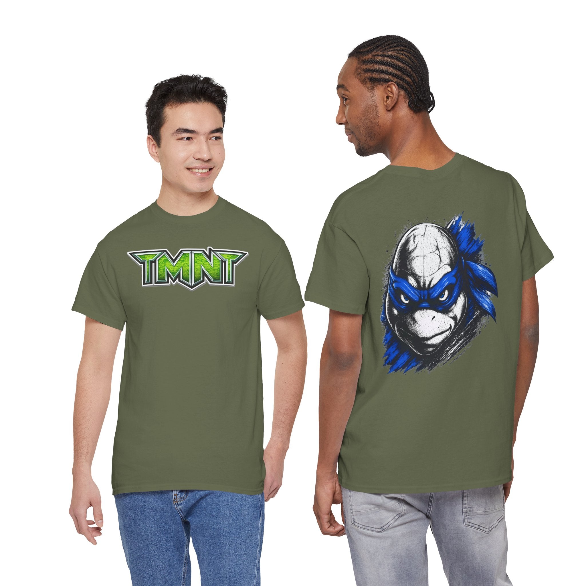 TMNT Leonardo Graphic Tee — Blue Mask Turtle T-Shirt