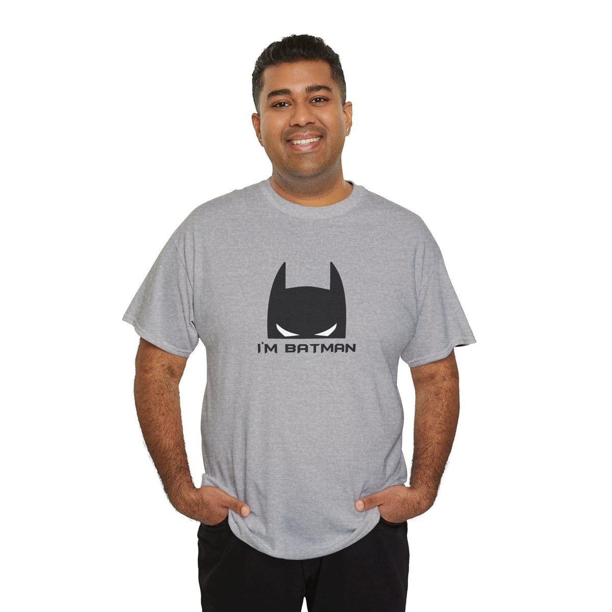 I'm Batman Graphic Tee — Funny Superhero Mask T-Shirt