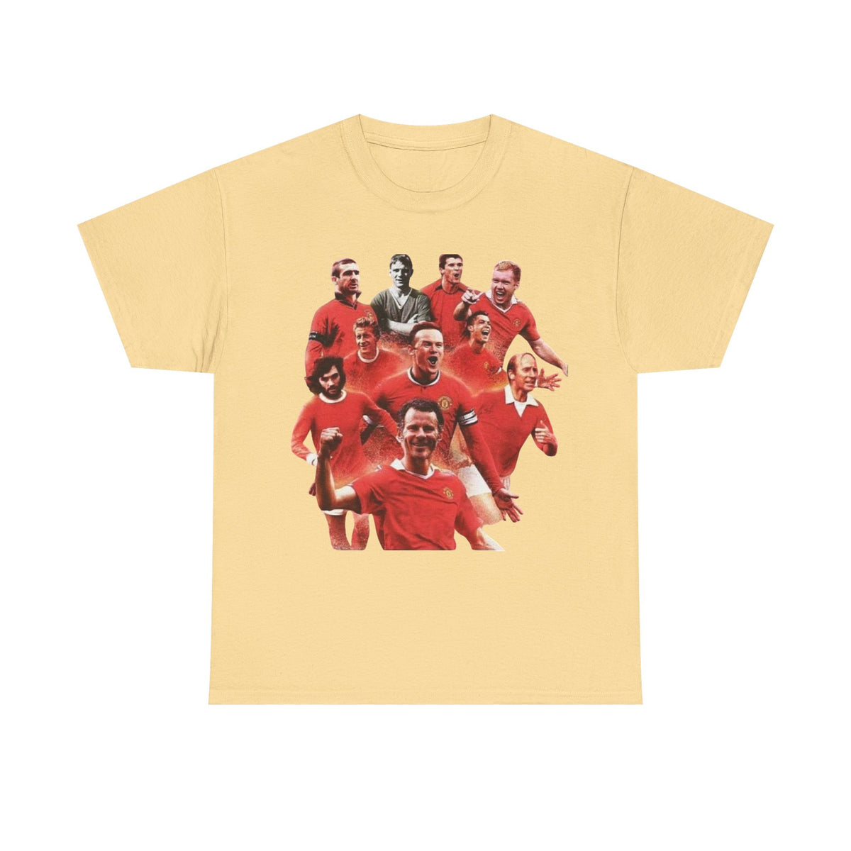 Manchester United Legends T‑Shirt — Retro Team Collage Football Tee