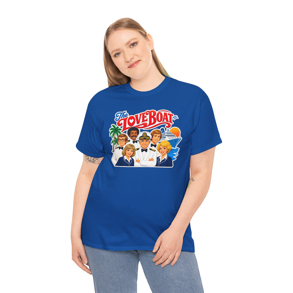 The Love Boat Crew Cotton T-Shirt — Retro TV Cruise Logo Tee