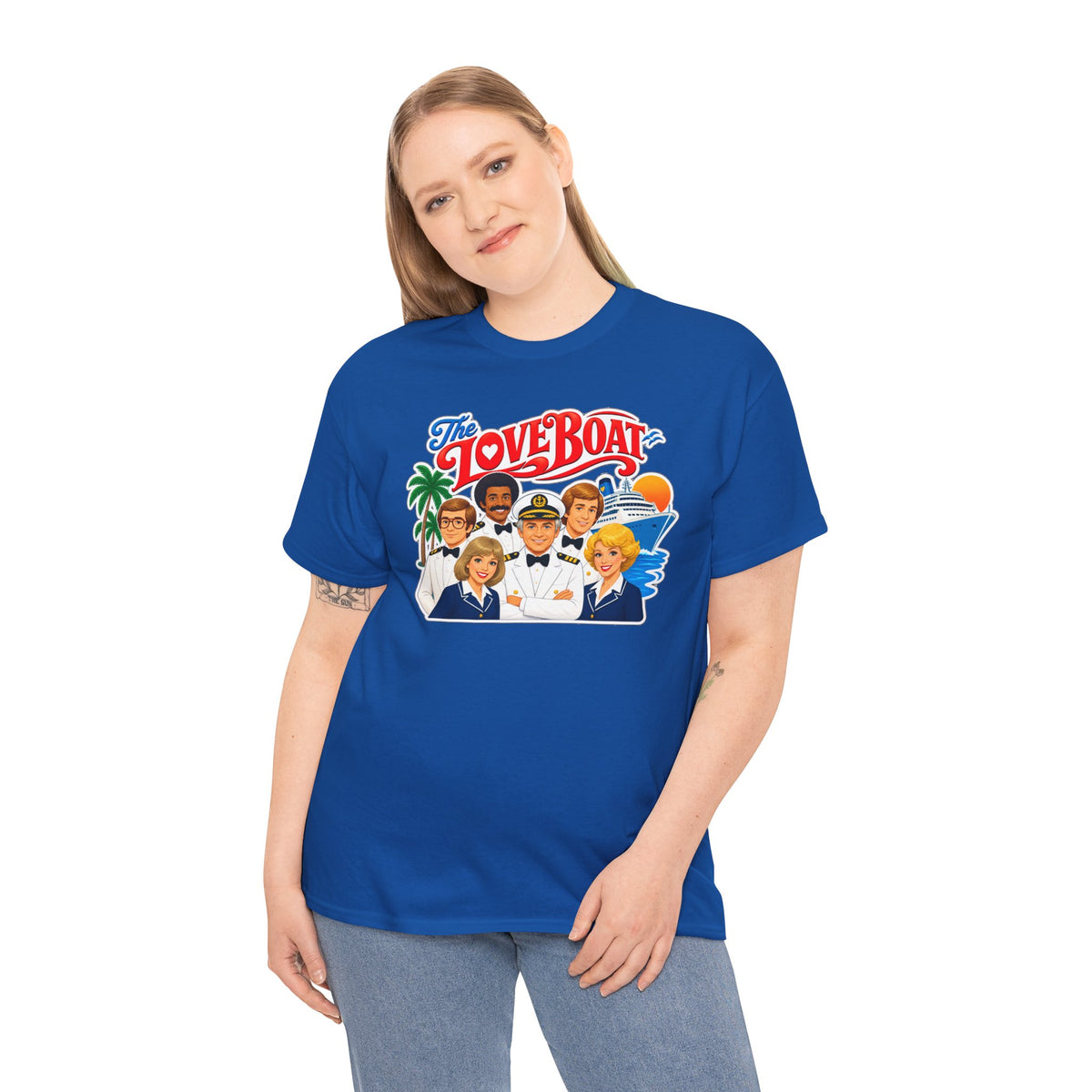 The Love Boat Crew Cotton T-Shirt — Retro TV Cruise Logo Tee