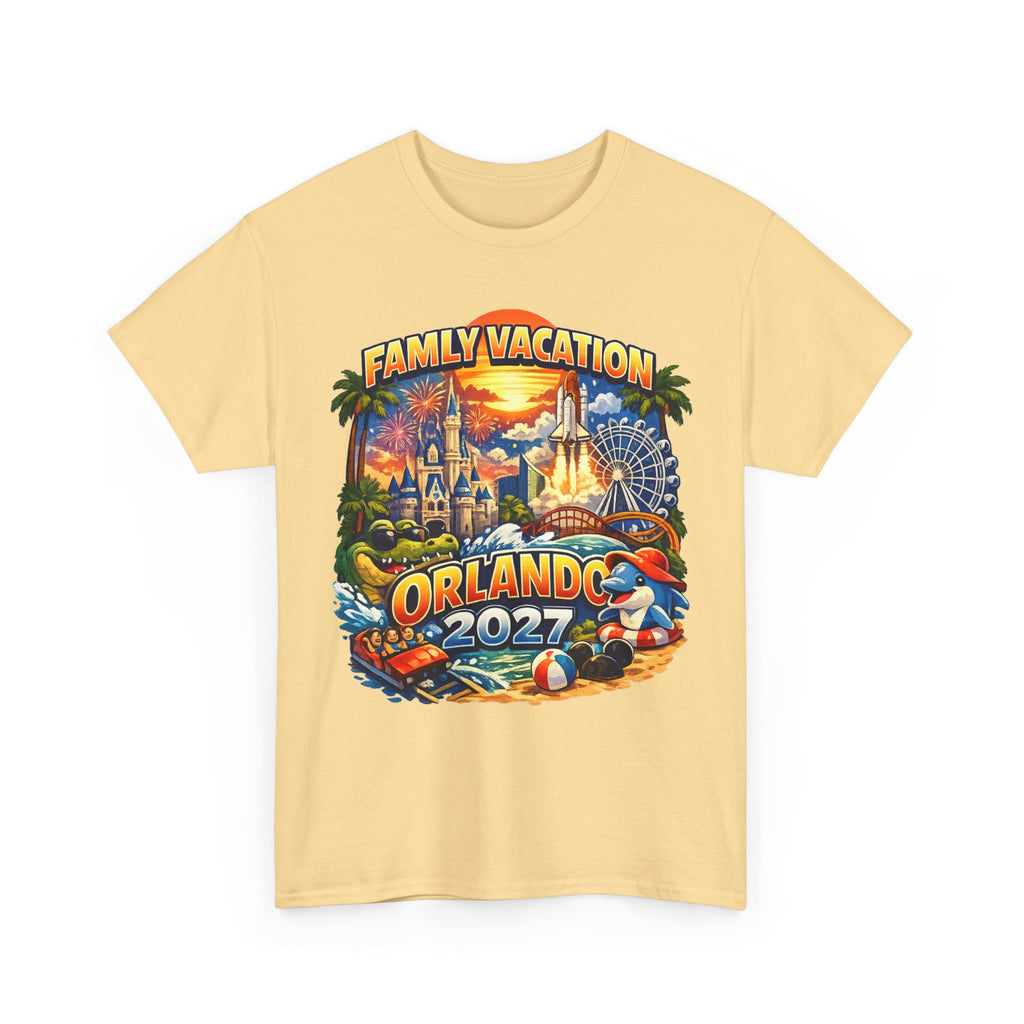 Family Vacation Orlando 2027 T-Shirt — Vintage Theme Park Souvenir Tee