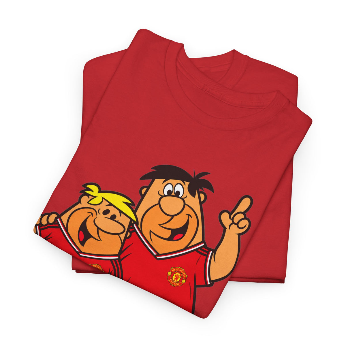 Manchester United The Flintstones Cartoon Football Fans T-Shirt
