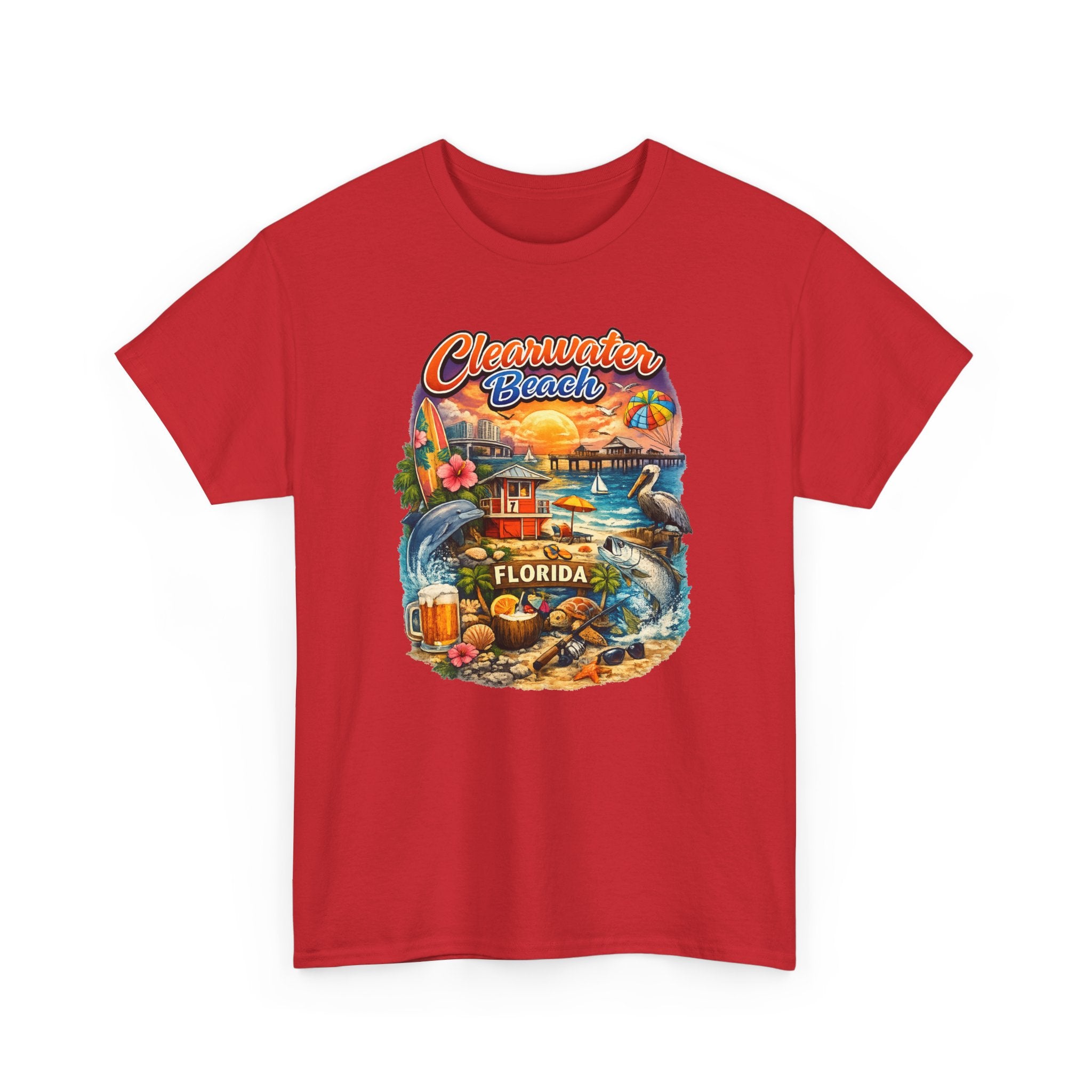 Clearwater Beach Florida Vintage Vacation T-Shirt