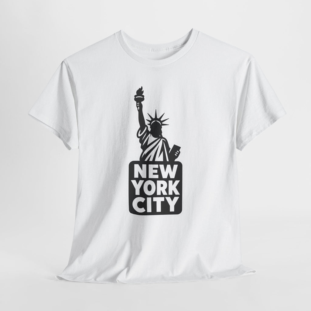 New York City Statue of Liberty Graphic Cotton T-Shirt / Tee