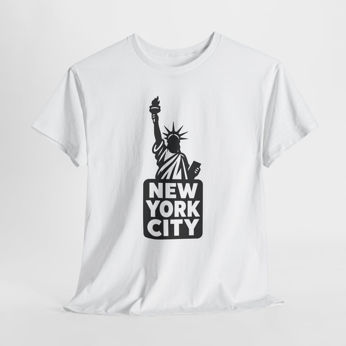 New York City Statue of Liberty Graphic Cotton T-Shirt / Tee