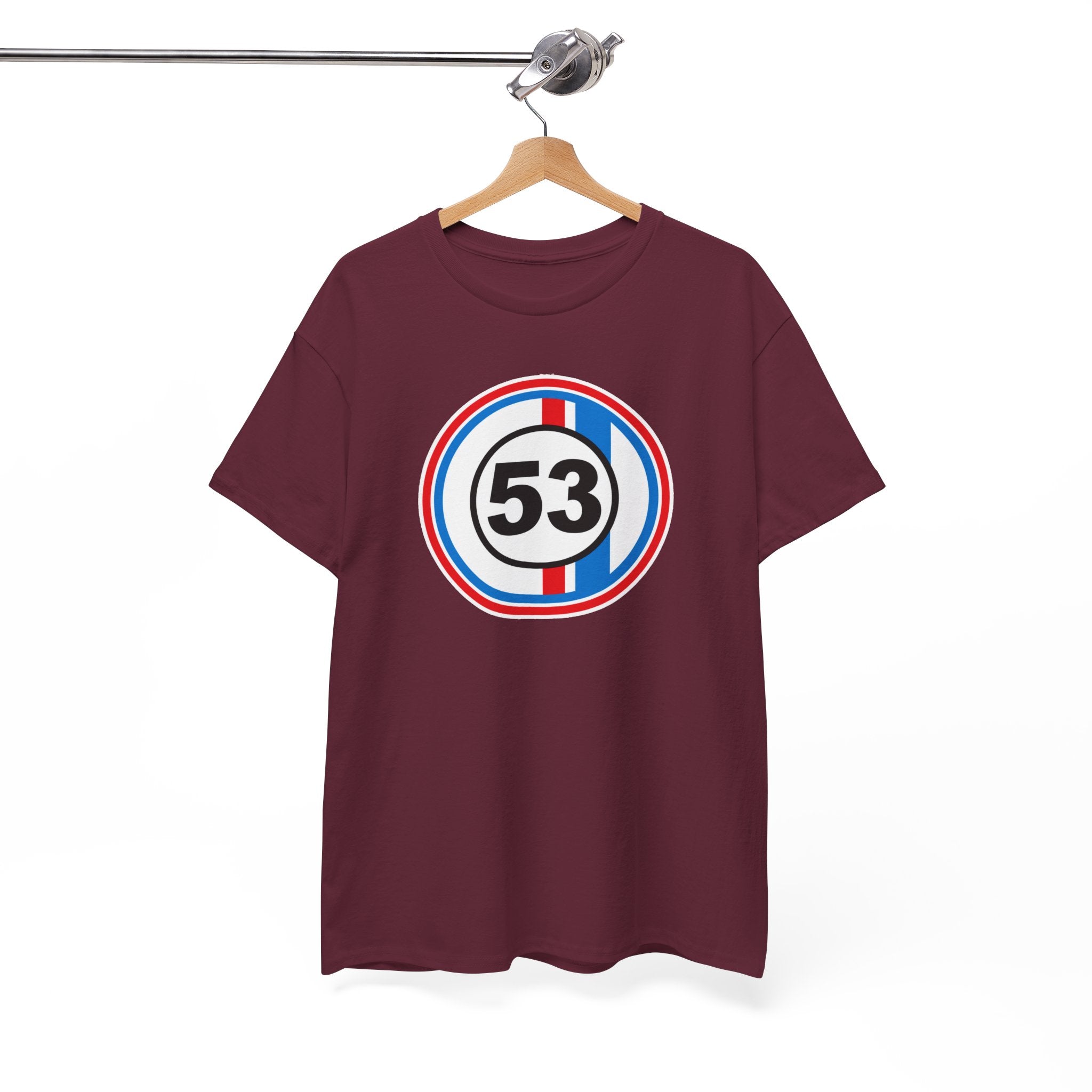 Racing Stripe Number 53 Cotton T-Shirt / Tee