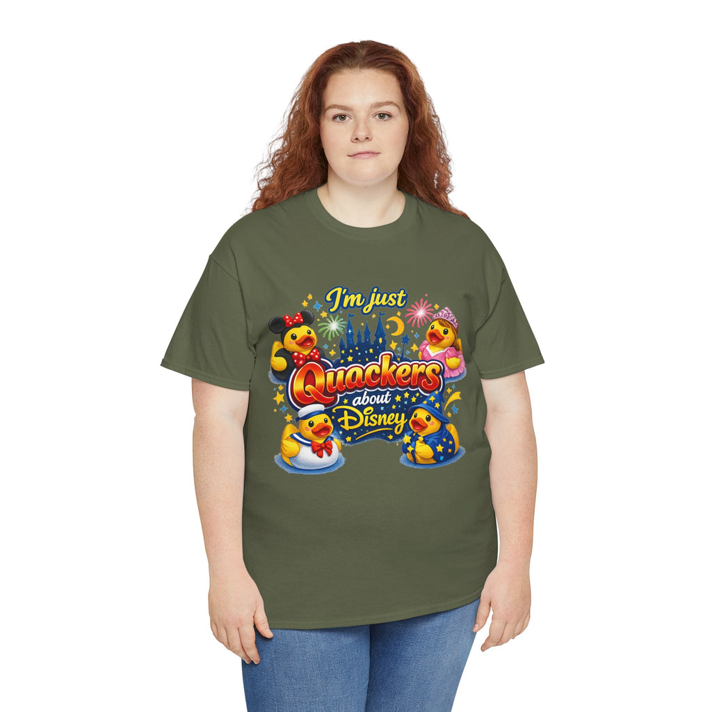 Quackers About Disney Rubber Duck Tee — "I'm Just Quackers About Disney" Graphic T-Shirt
