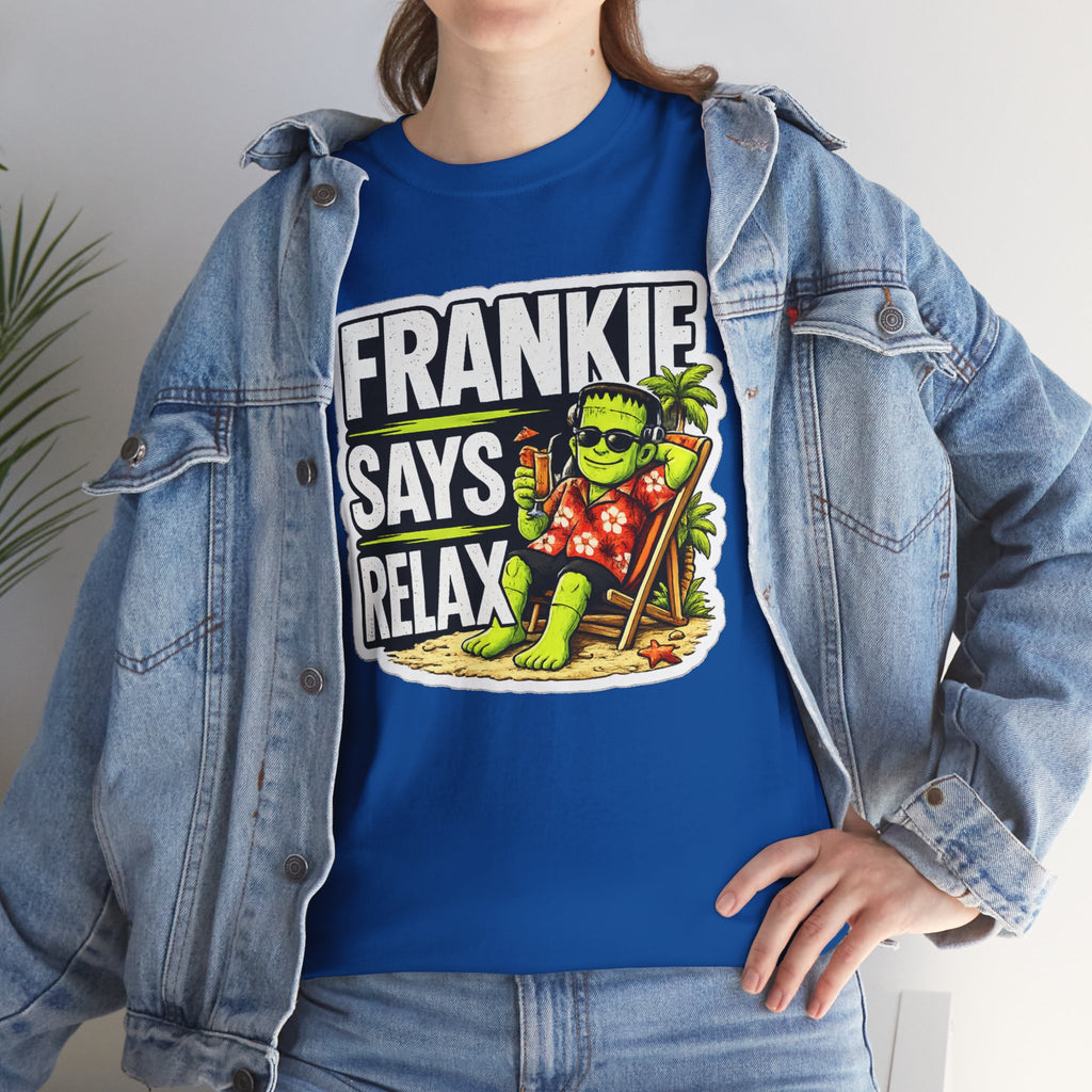 Frankie Says Relax Funny Graphic Cotton T-Shirt