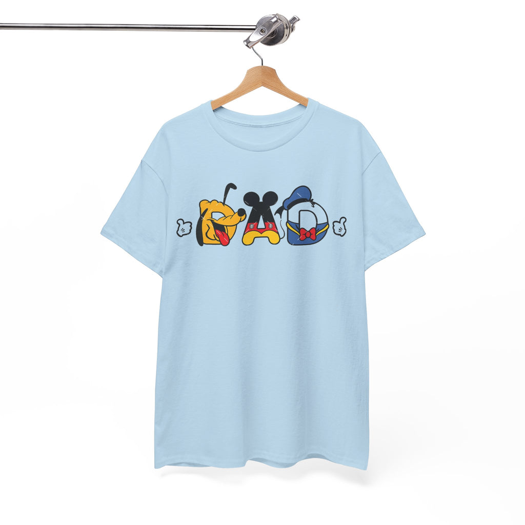 Disney Dad Character Graphic Tee — Playful Colorful Character Icons T-Shirt