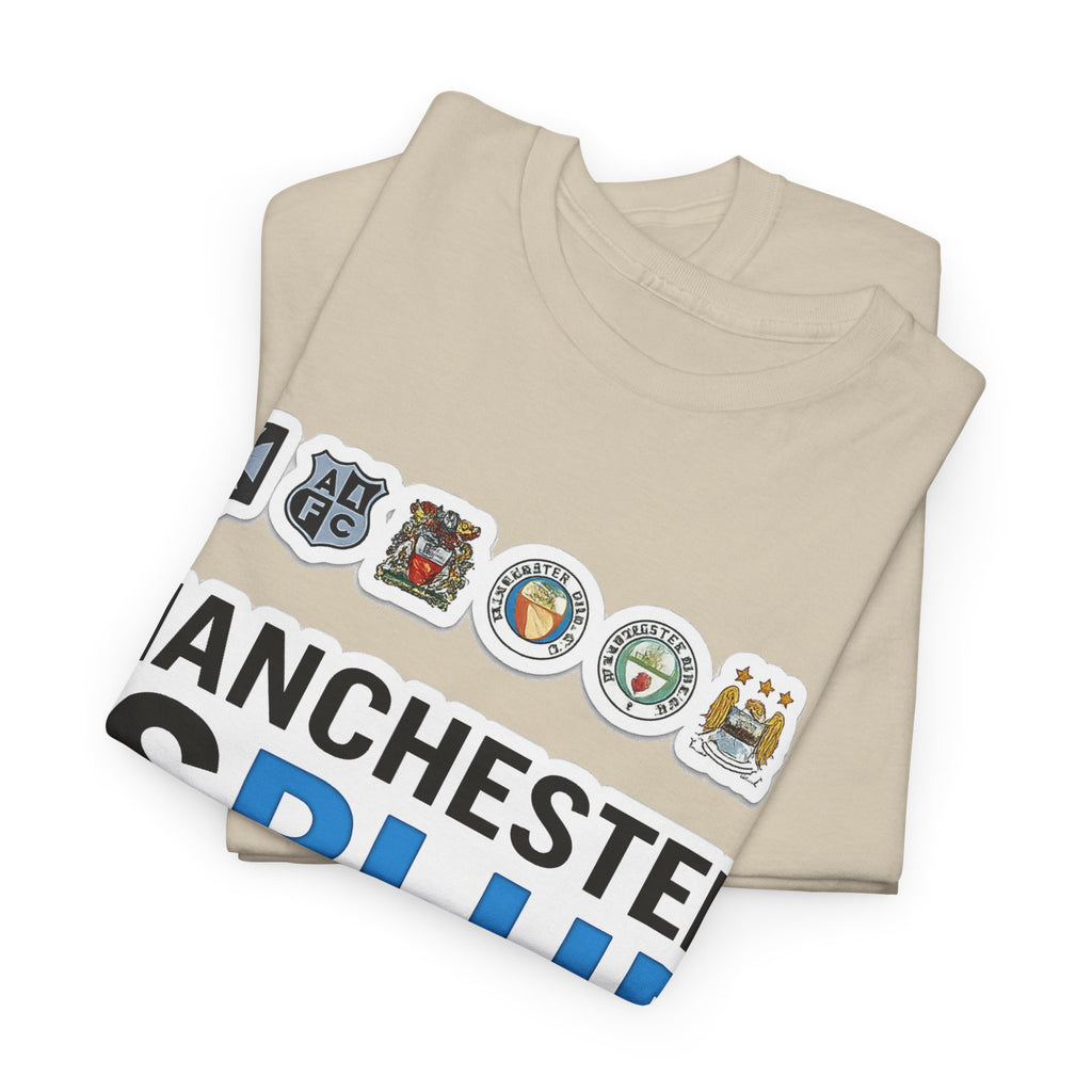 Manchester Is Blue Tee — Manchester City Supporter T-Shirt