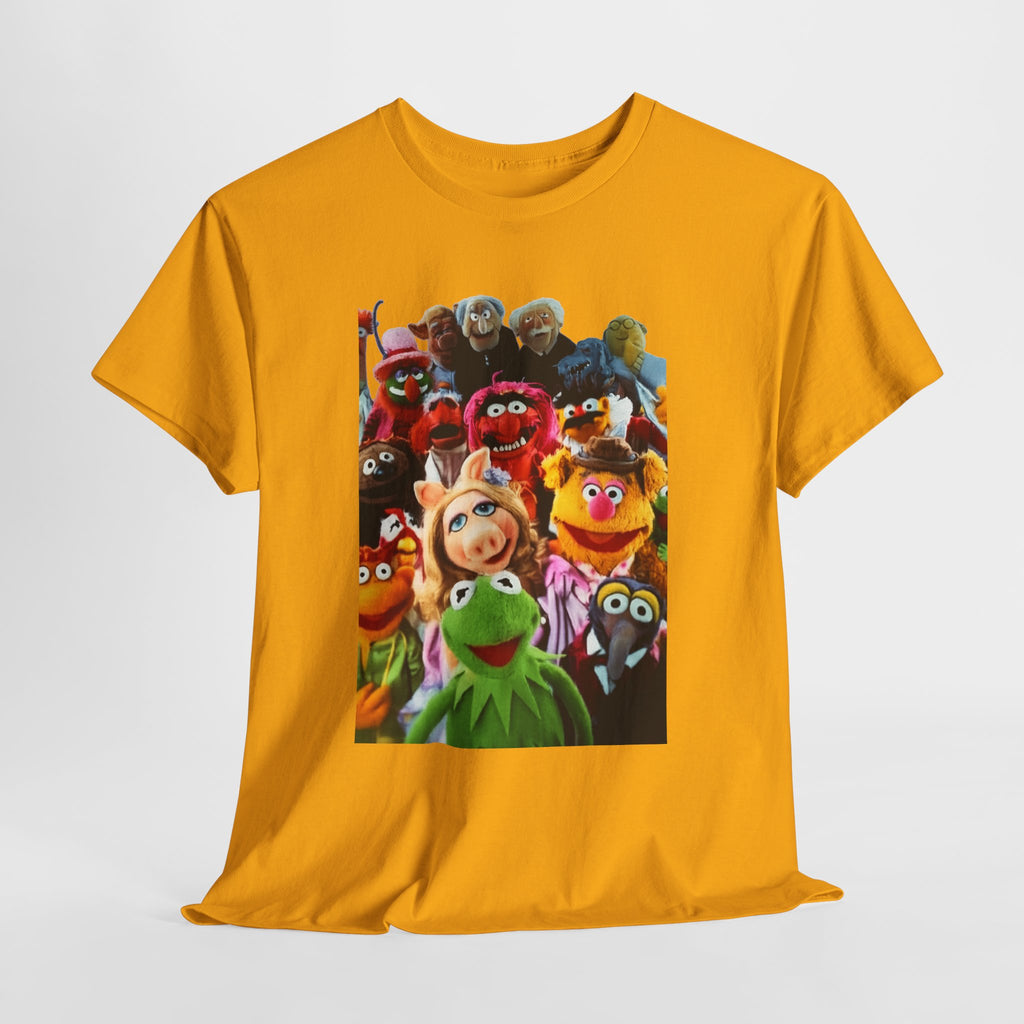 Muppets Puppet Ensemble Graphic Tee — Fun Family Cartoon Shirt