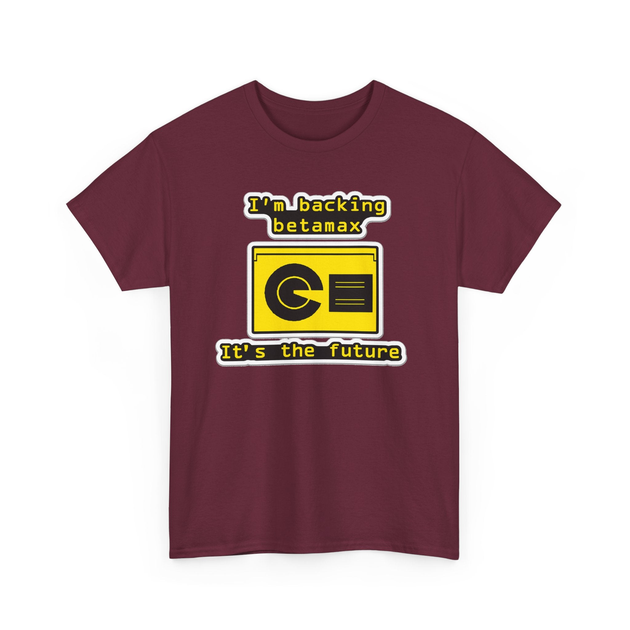 Betamax Retro Tee — "I’m backing betamax, it’s the future" Vintage Cassette T-Shirt