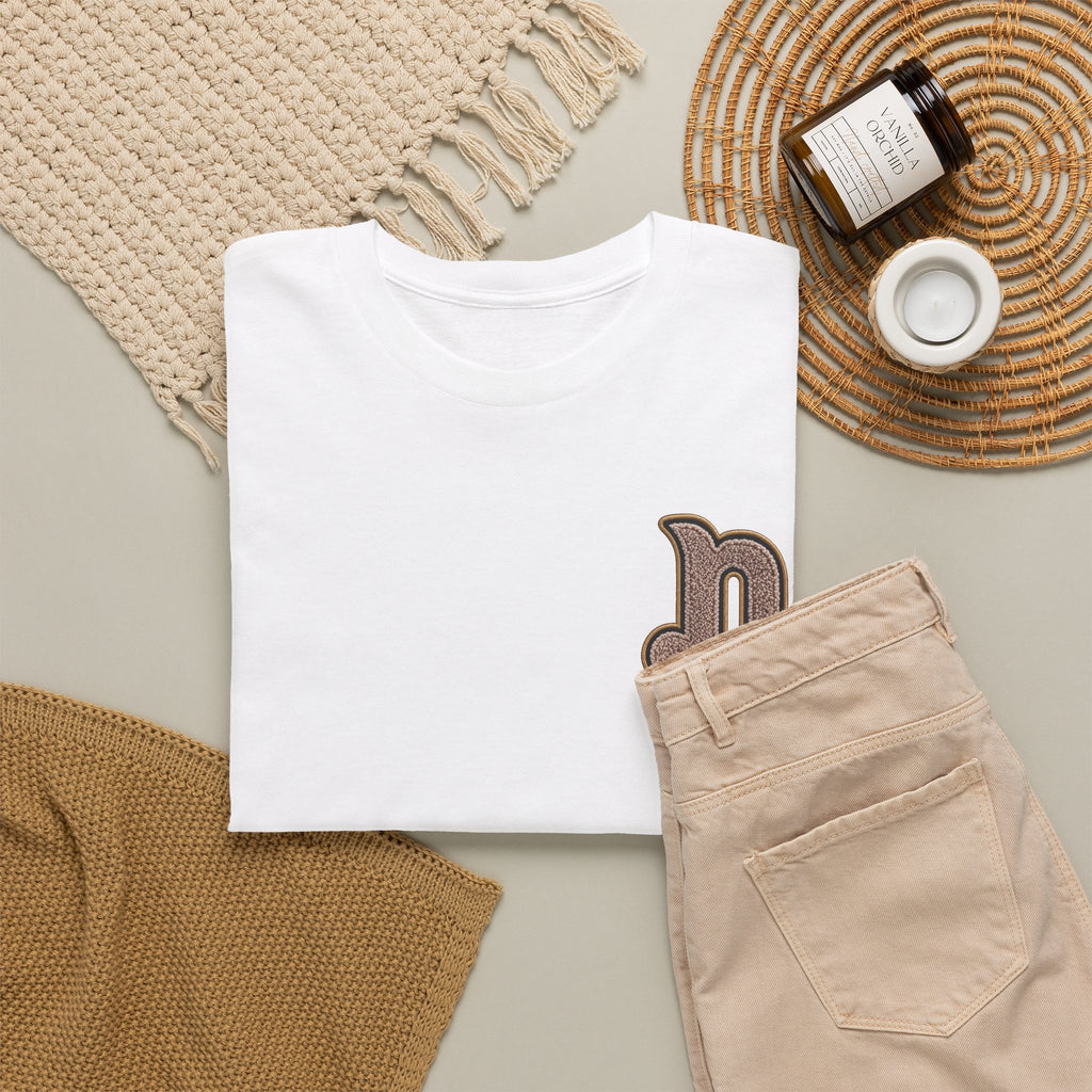 Retro 'p' Pep Inspired Manchester City Cotton Tee — Vintage Brown Monogram T-Shirt
