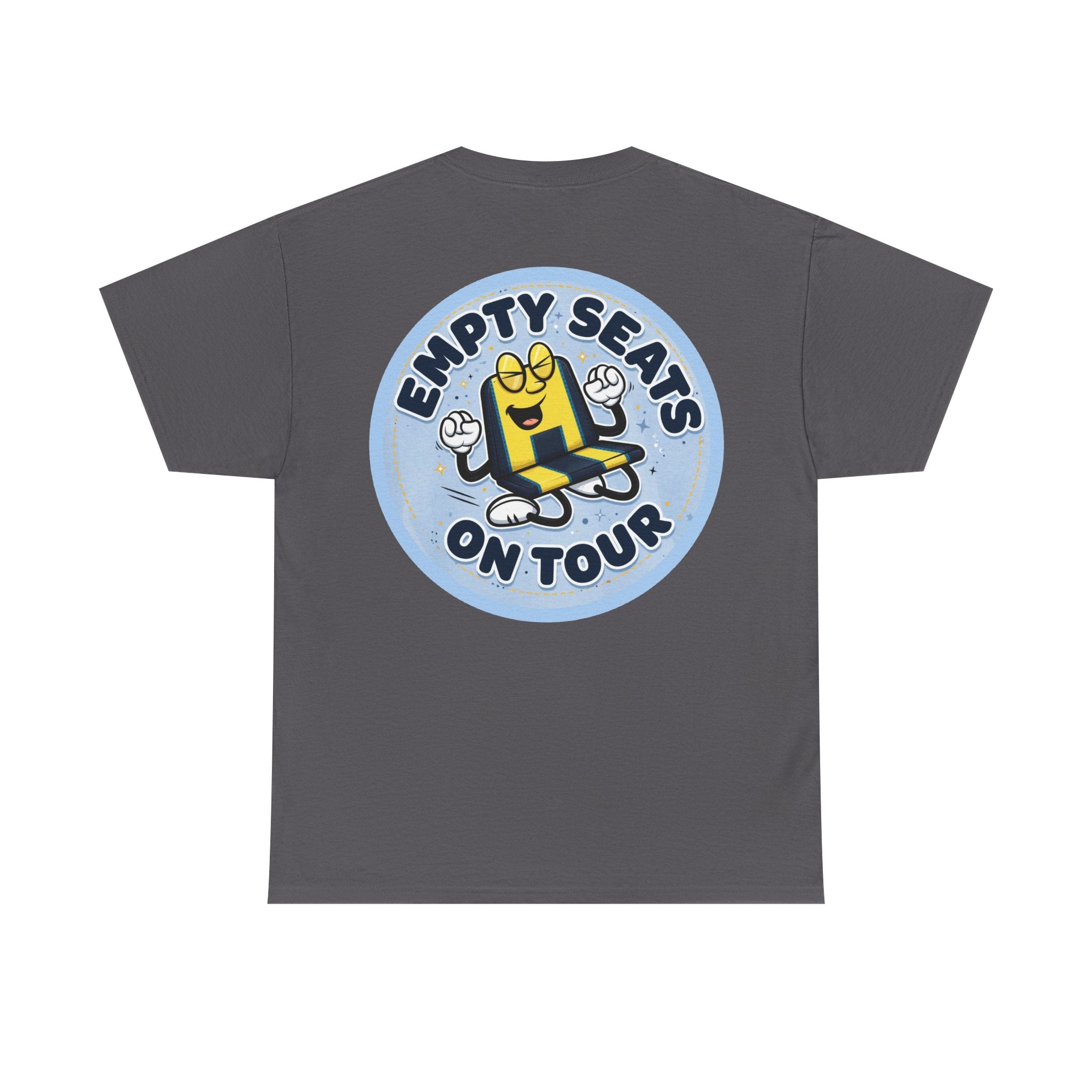 Manchester City T‑Shirt — "Empty Seats On Tour" Cartoon Seat Graphic Tee