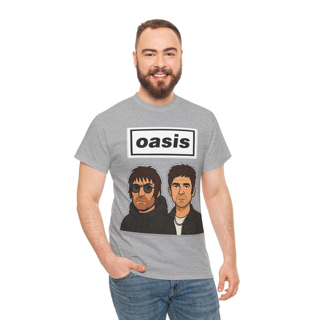 Oasis Inspired Unofficial Band Logo Tee — 'oasis' Graphic T-Shirt