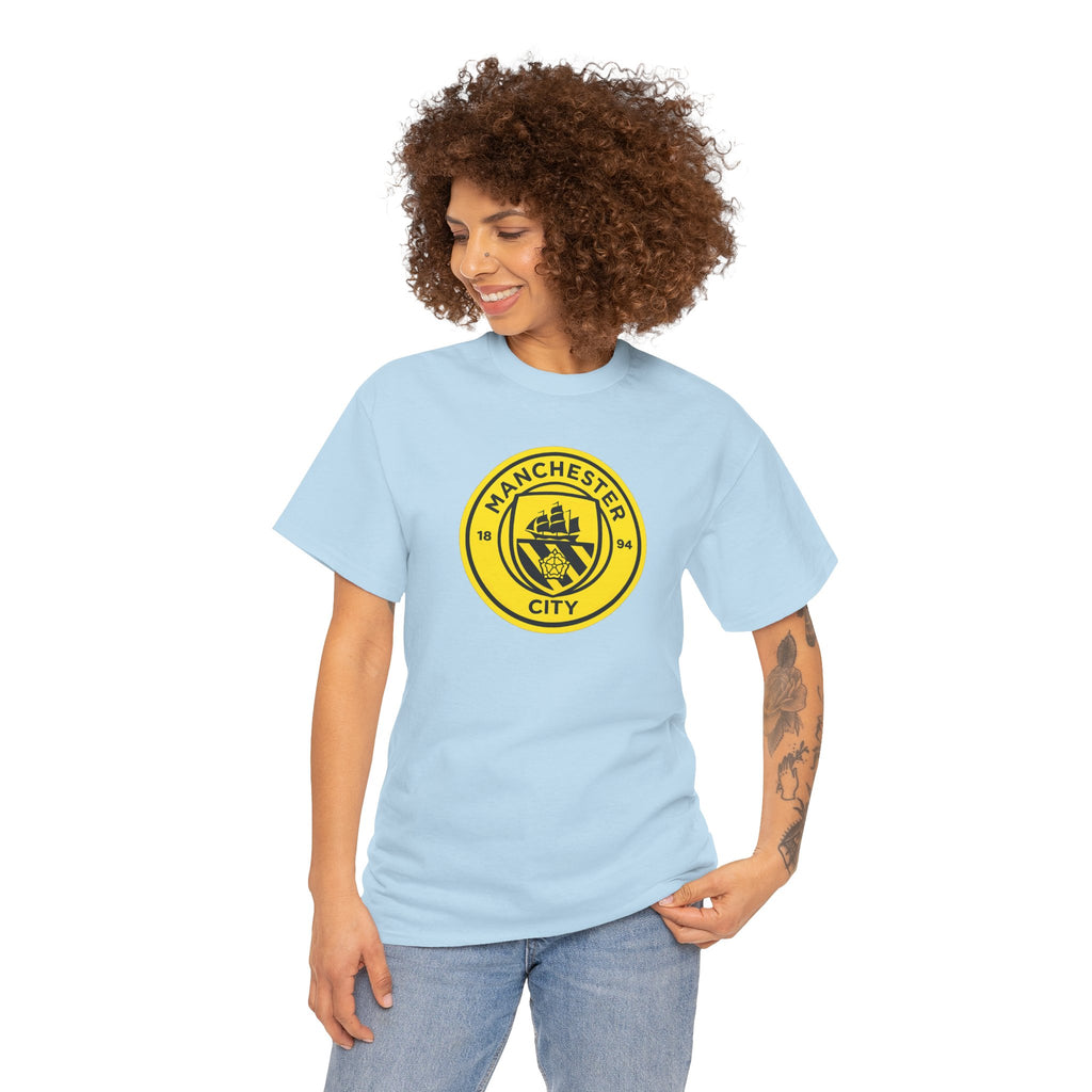 Manchester City Yellow Crest T-Shirt