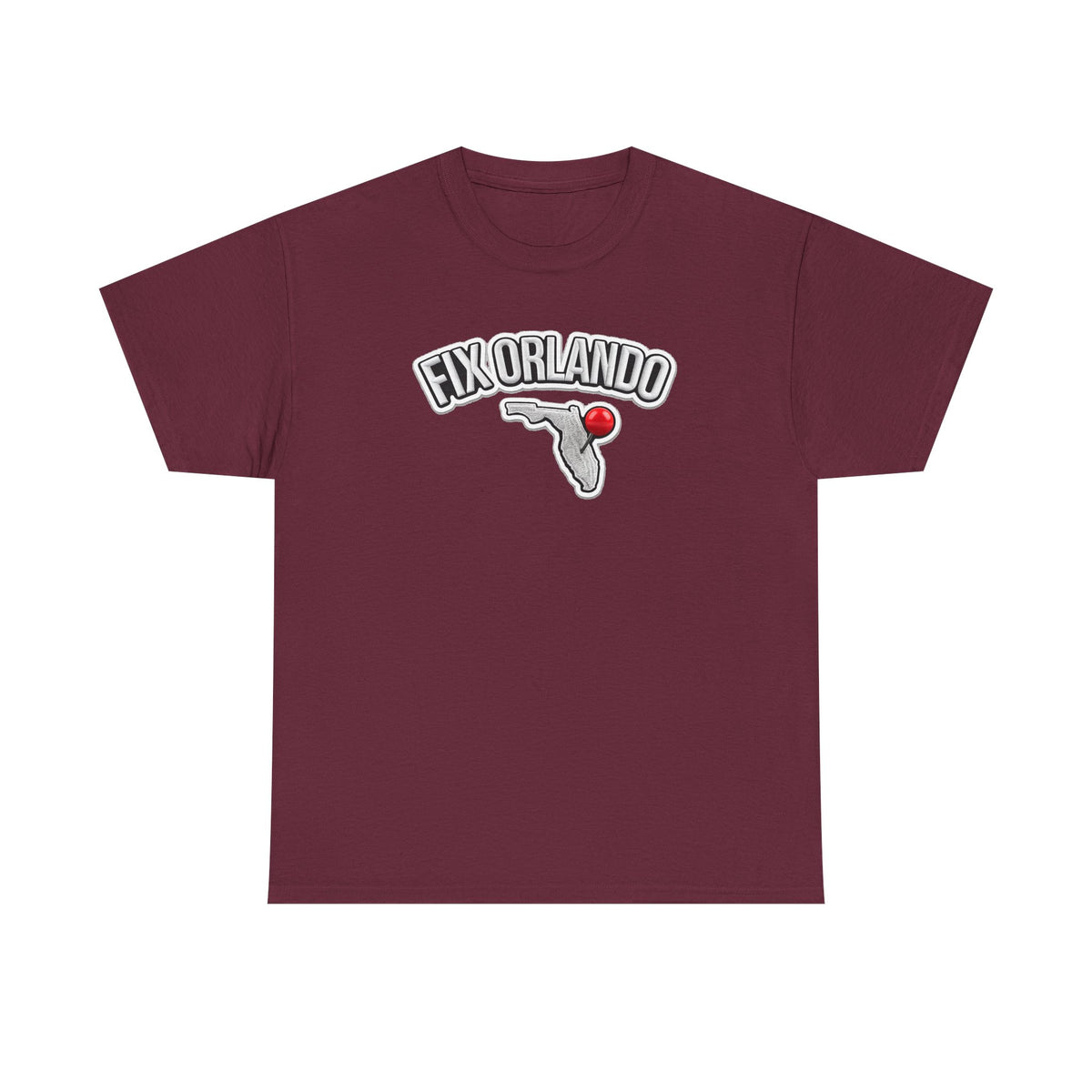 Fix Orlando T-Shirt — Florida Map with Bowling Pin Local Pride Tee