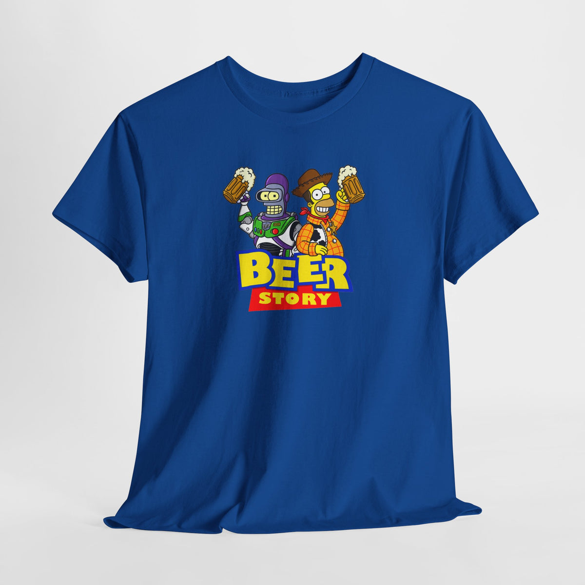 Beer Story T-Shirt — Funny Cartoon Beer Buddies Graphic Tee