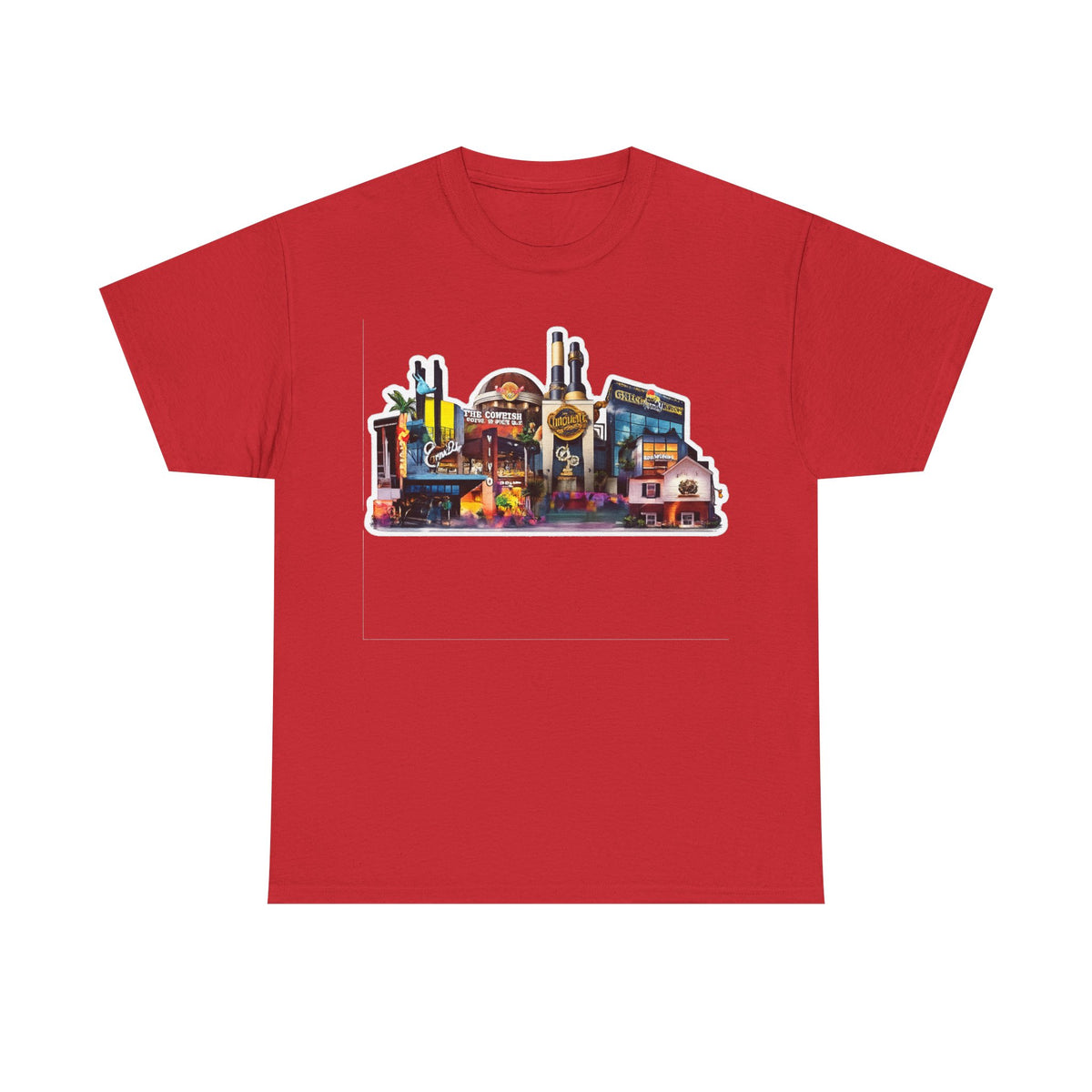 Universal Orlando Skyline T-Shirt — Neon Strip Casino Cityscape Tee