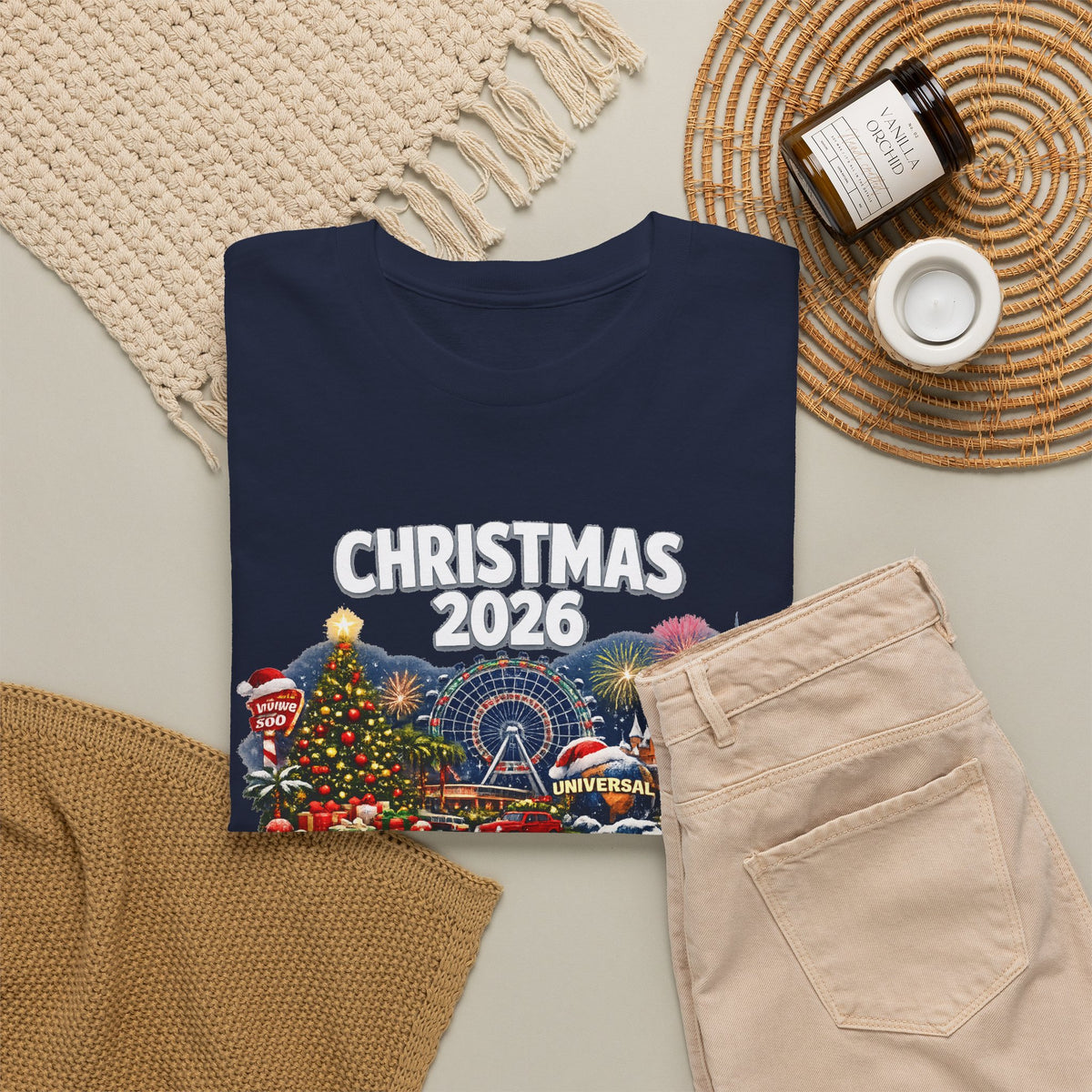 Christmas 2026 International Drive Orlando Holiday Cotton T-Shirt