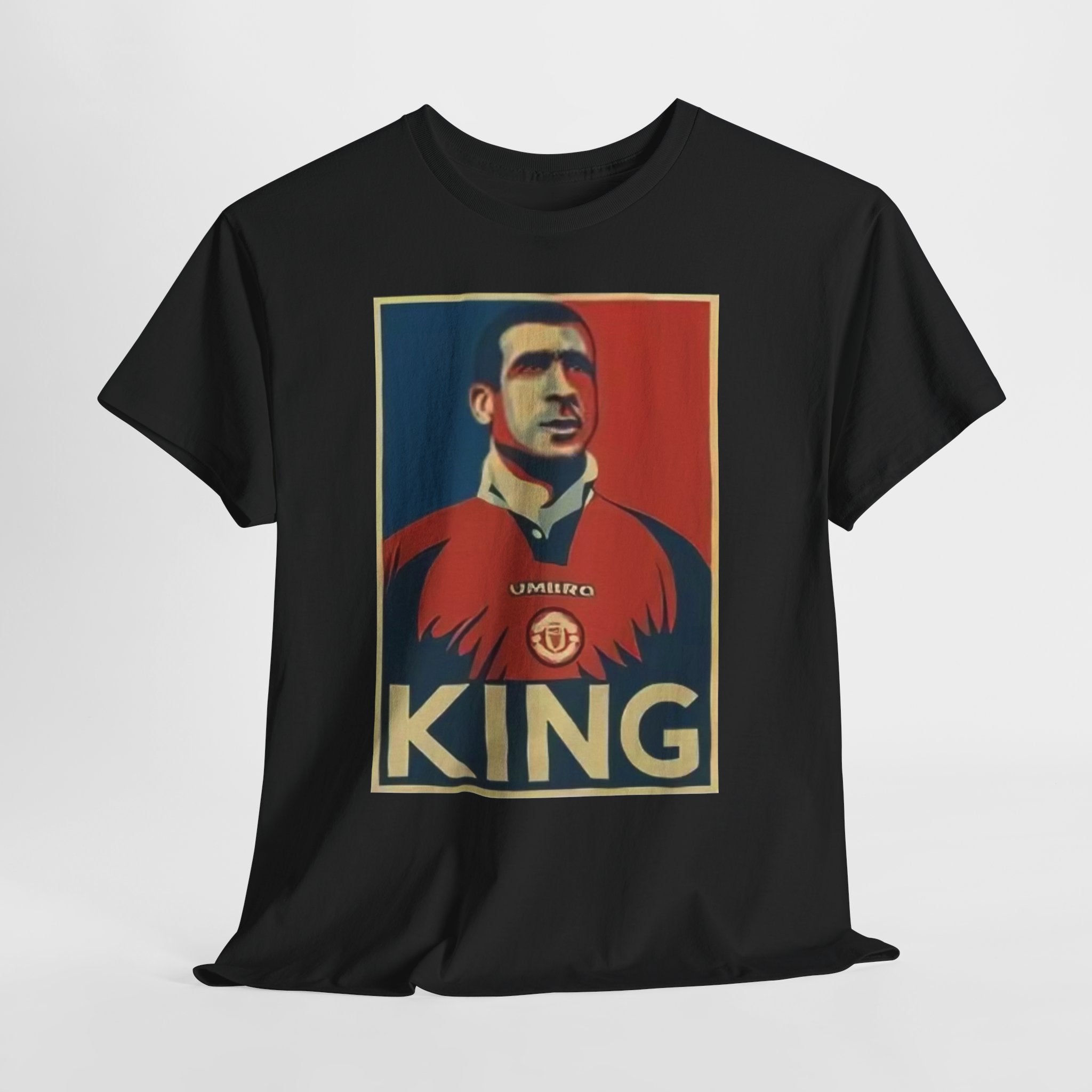 Eric Cantona King Manchester United Graphic Tee — Retro Sports Poster Football Shirt