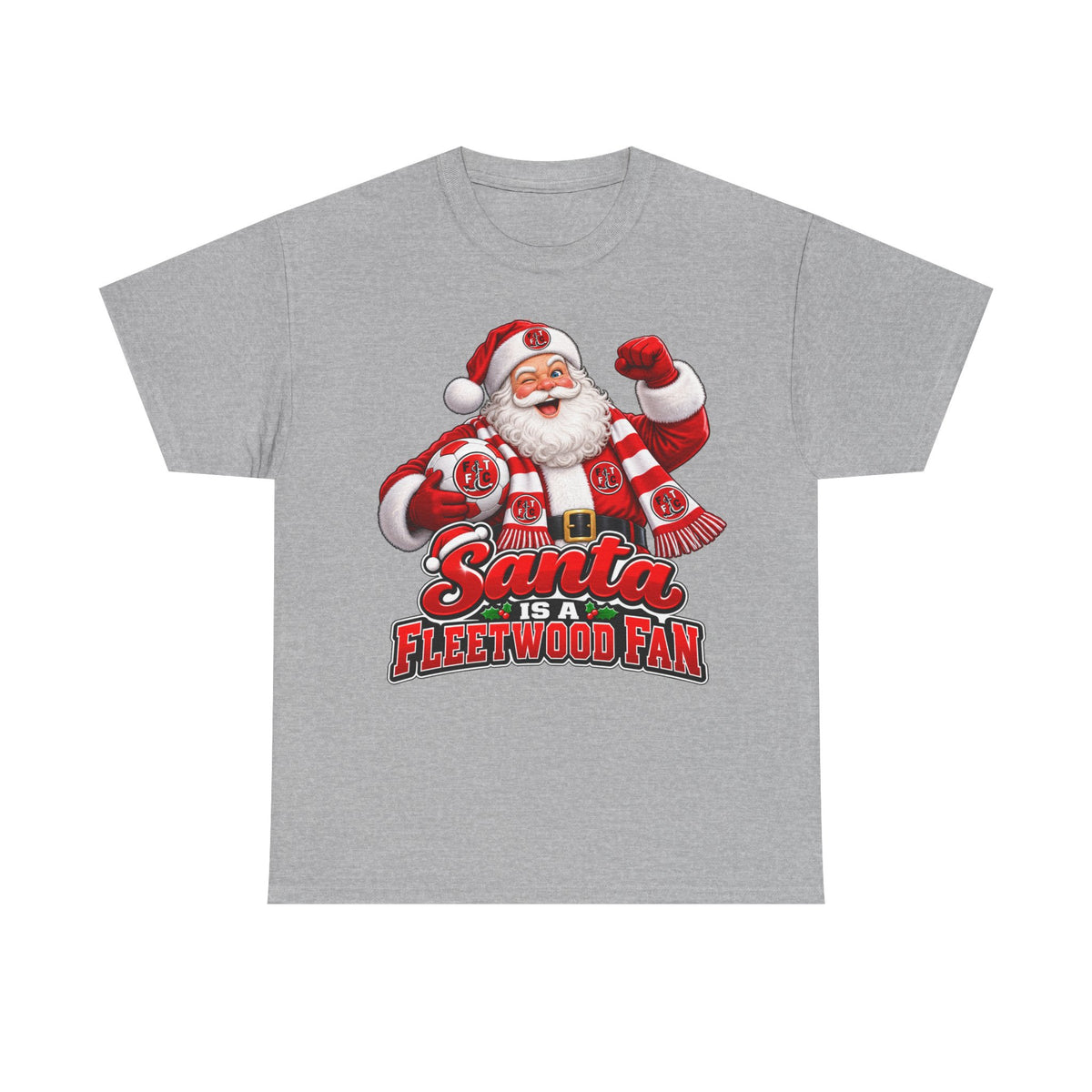 Santa Is a Fleetwood Fan Cotton T-Shirt