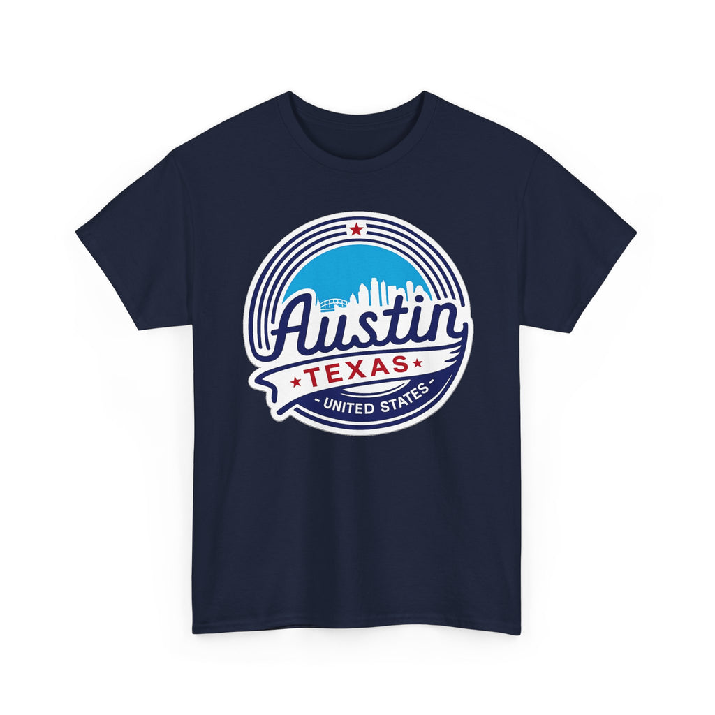Austin Texas Retro Skyline T-Shirt — Vintage City Pride Tee