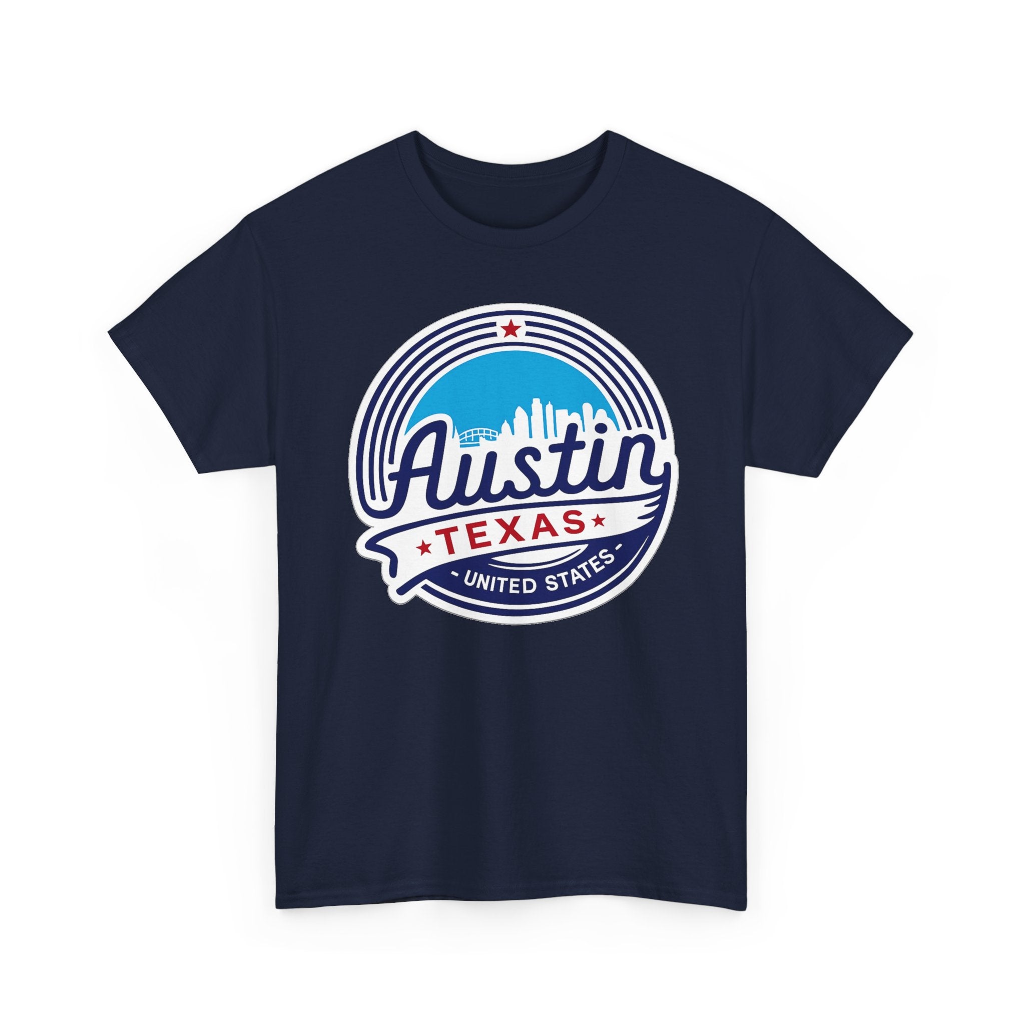 Austin Texas Retro Skyline T-Shirt — Vintage City Pride Tee