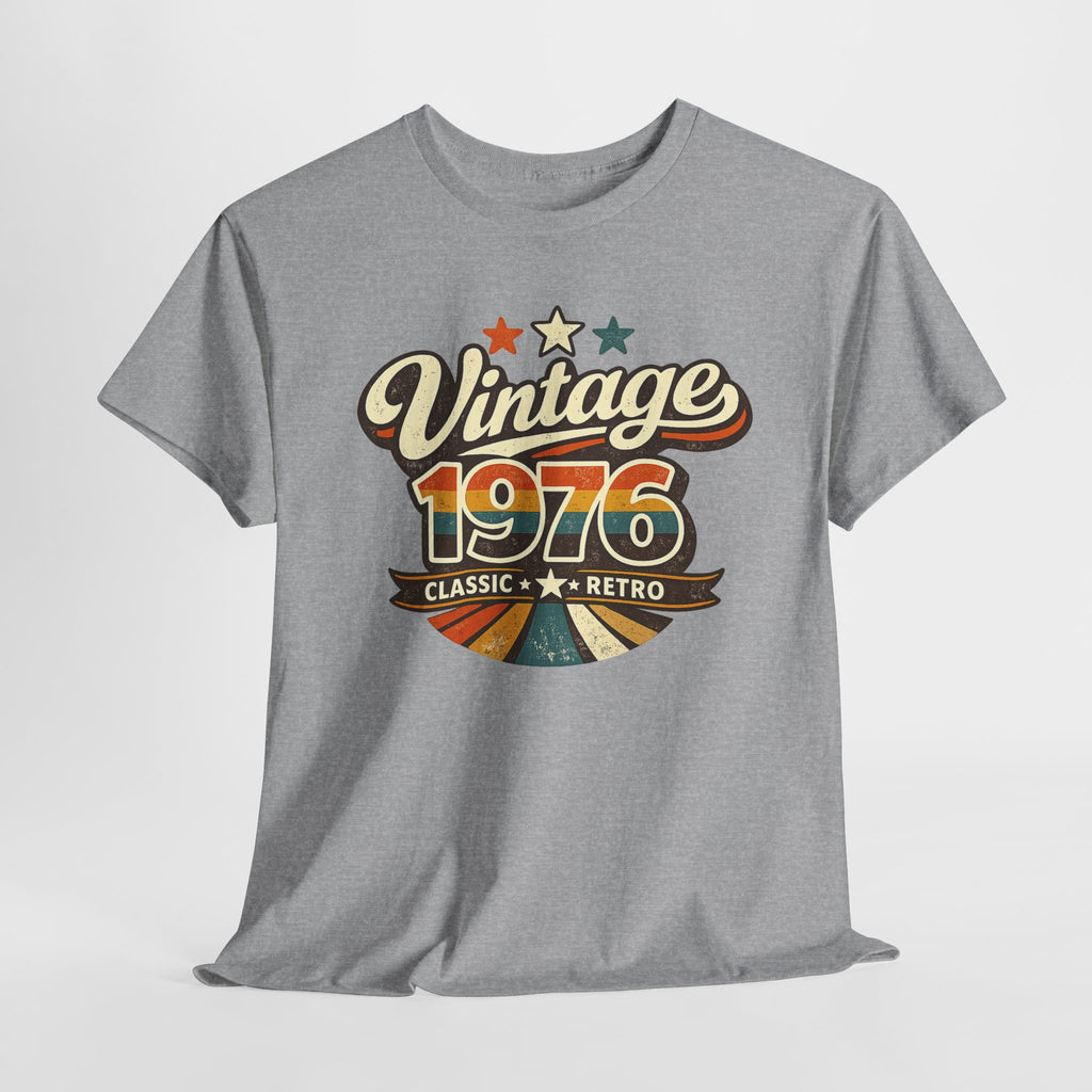 Vintage 1976 Retro Graphic Tee — Classic Birthday or Anniversary Gift