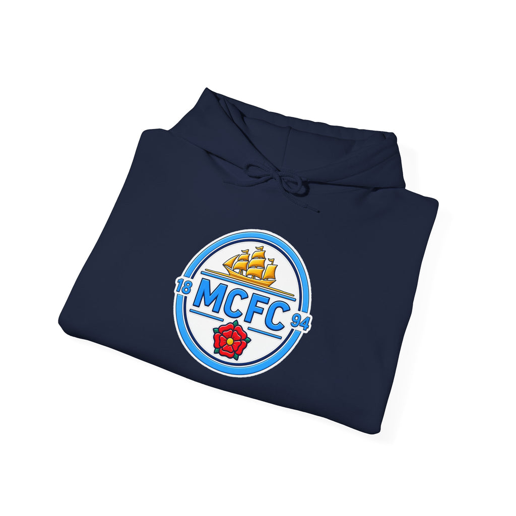 MCFC Logo Hoodie – Vintage Football Club Crest Pullover